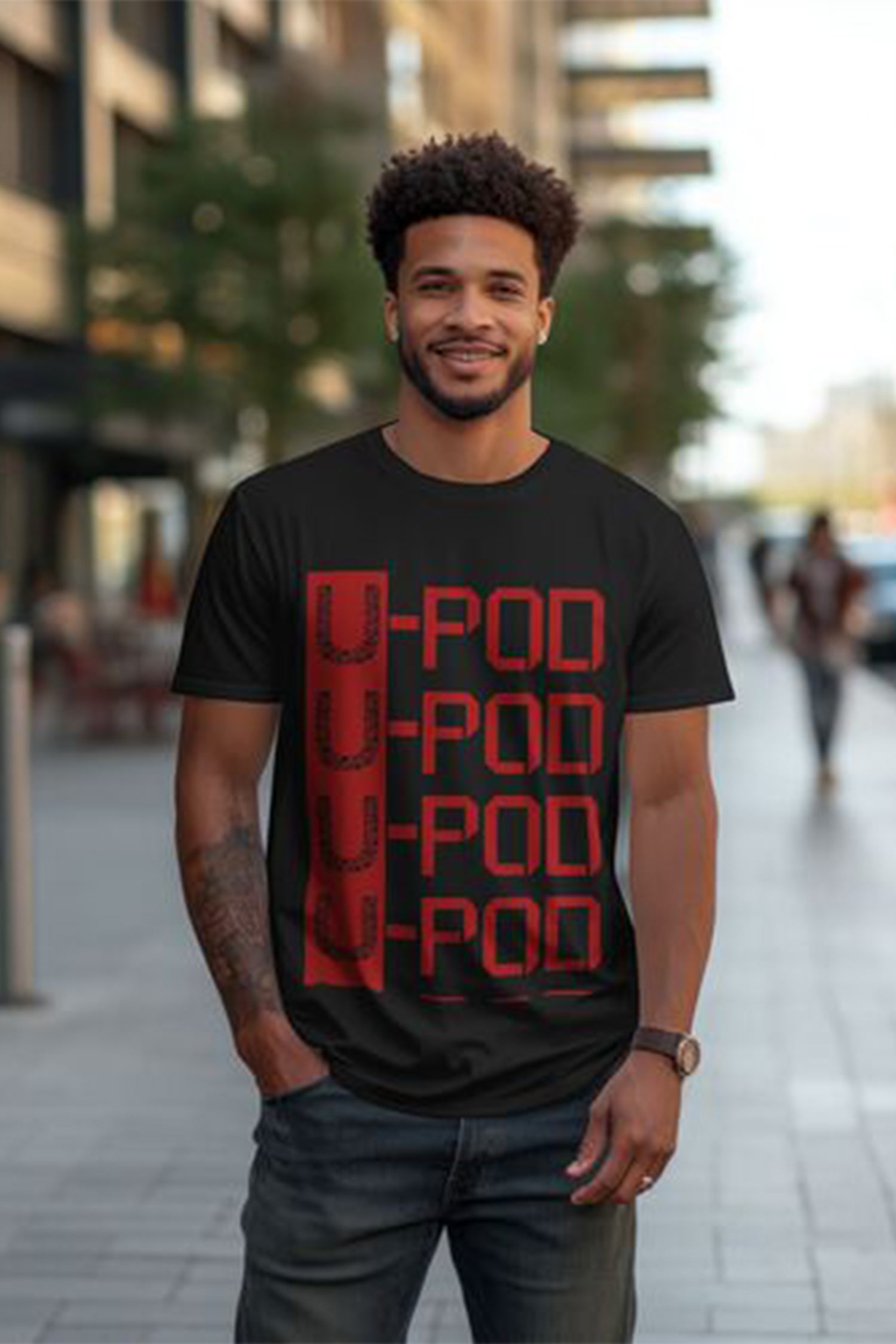 Cakulo Men's Round Neck Short-Sleeve T-Shirt - (Double-Sided Customization)