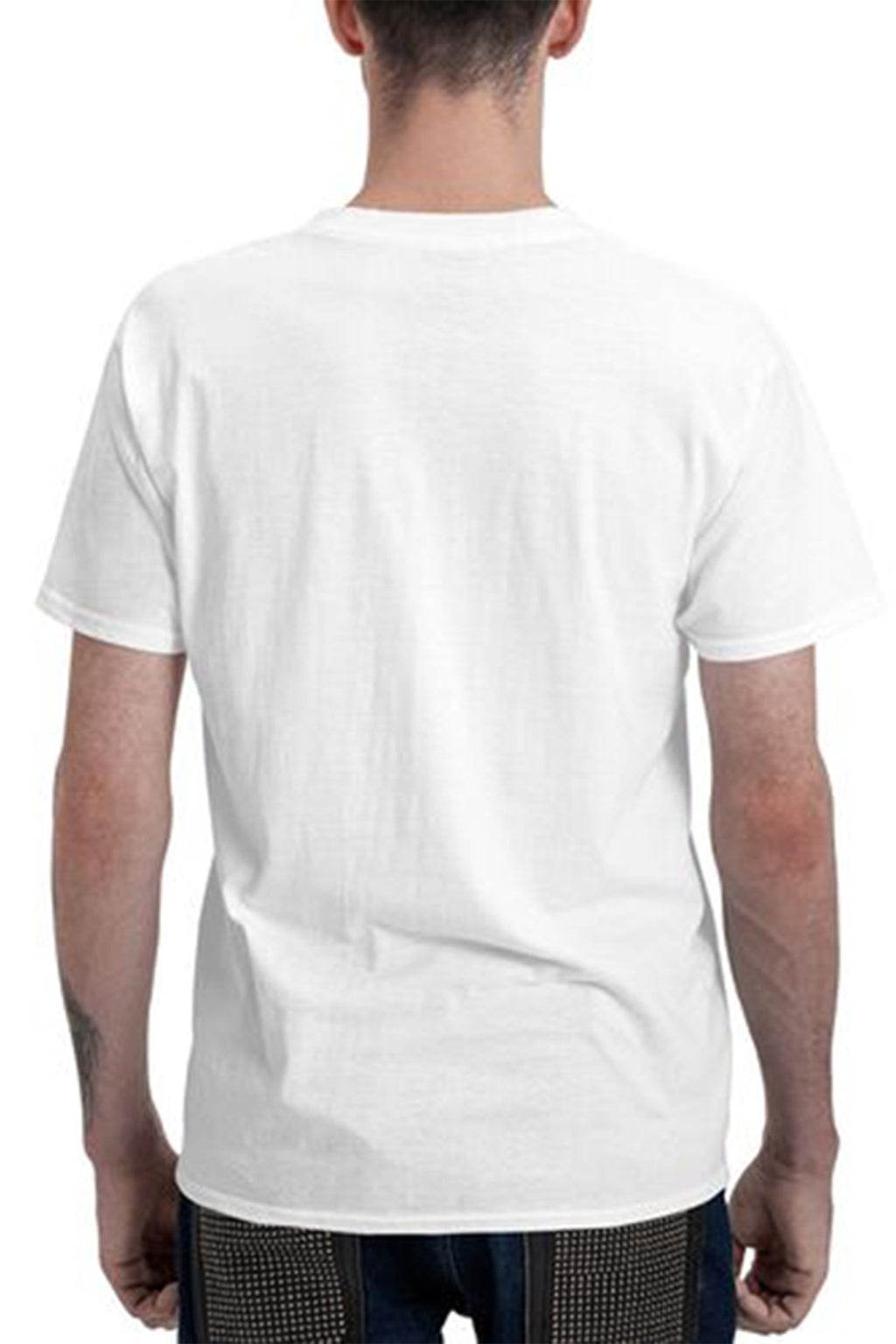 Cakulo Men's Round Neck Short-Sleeve T-Shirt ( Front Customization)