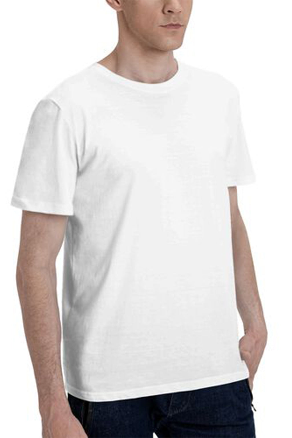 Men's Round Neck Short-Sleeve T-Shirt (Back area print)