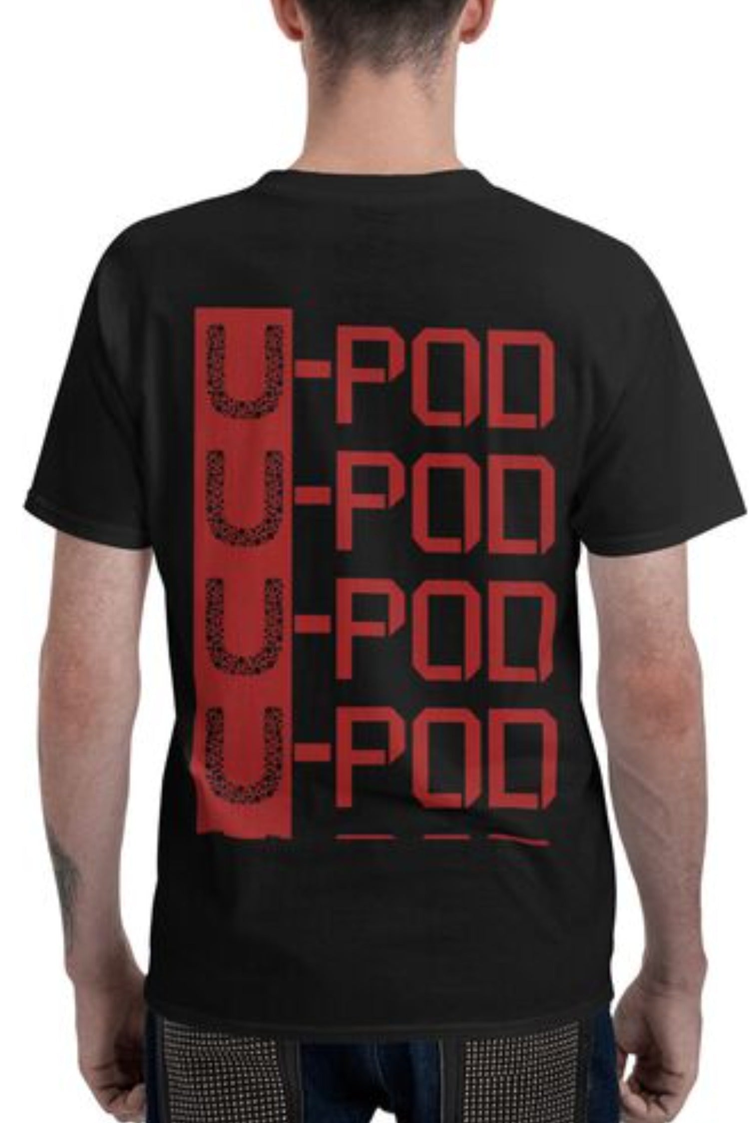 Men's Round Neck Short-Sleeve T-Shirt (Back area print)