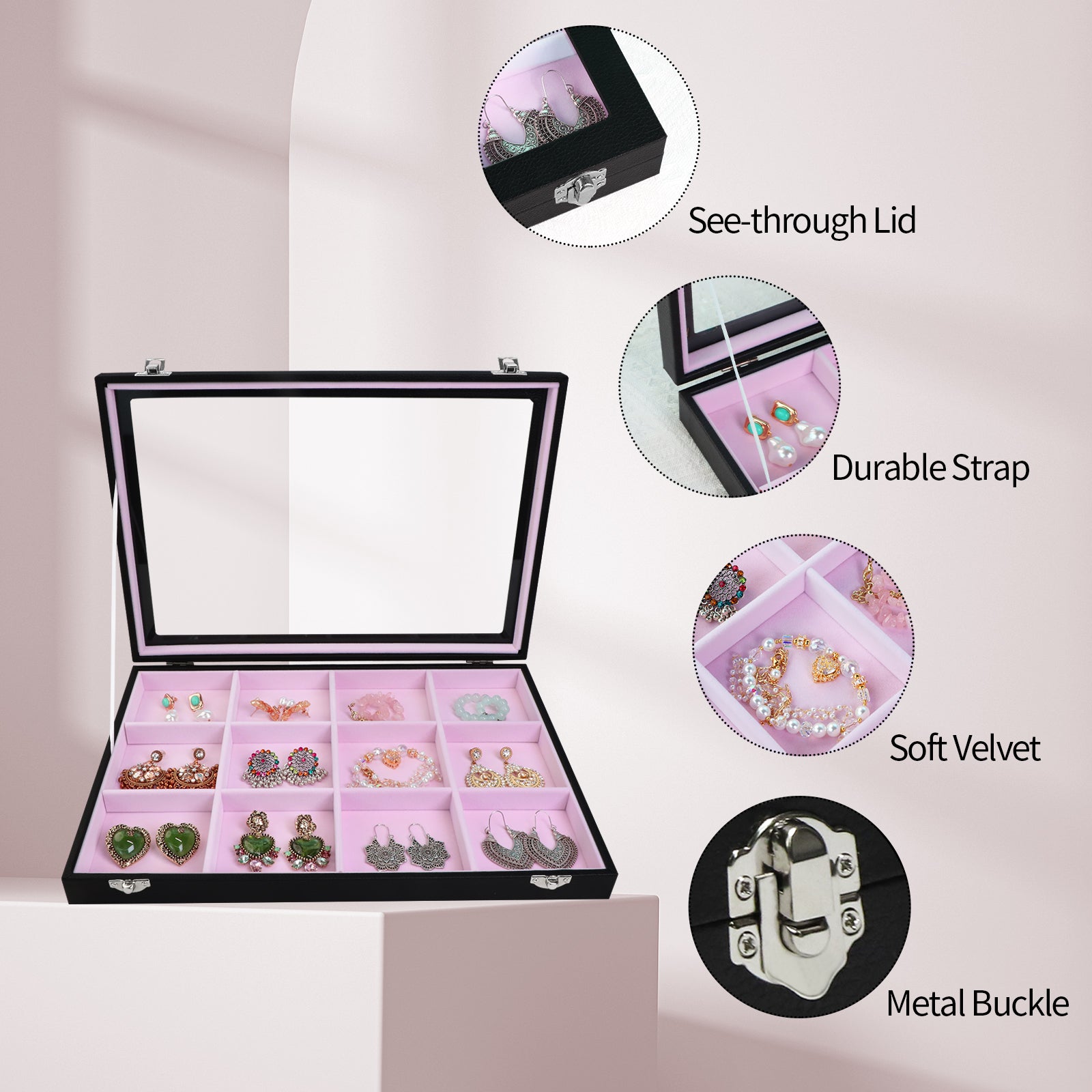 Cakulo Jewelry Organizer Earring Holder Organizer