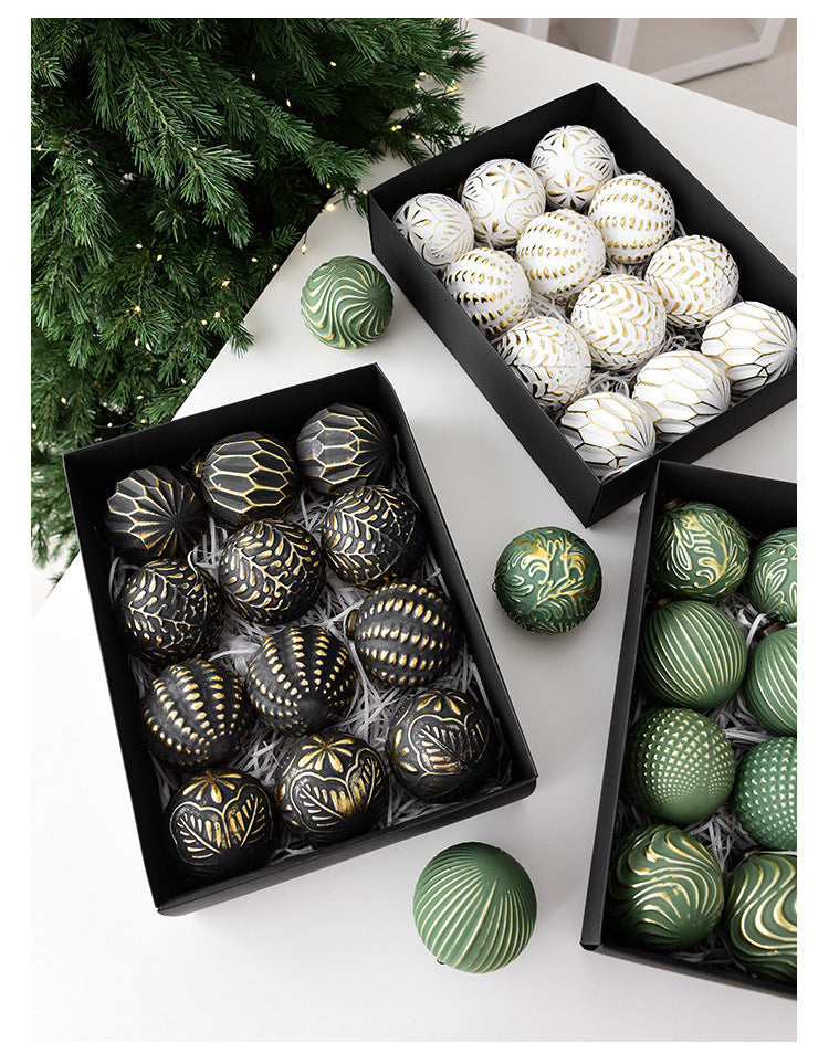 Christmas Decorations Retro Christmas Balls Christmas Ornaments Christmas Tree Decoration Balls Hanging Ornaments Scene Arrangement