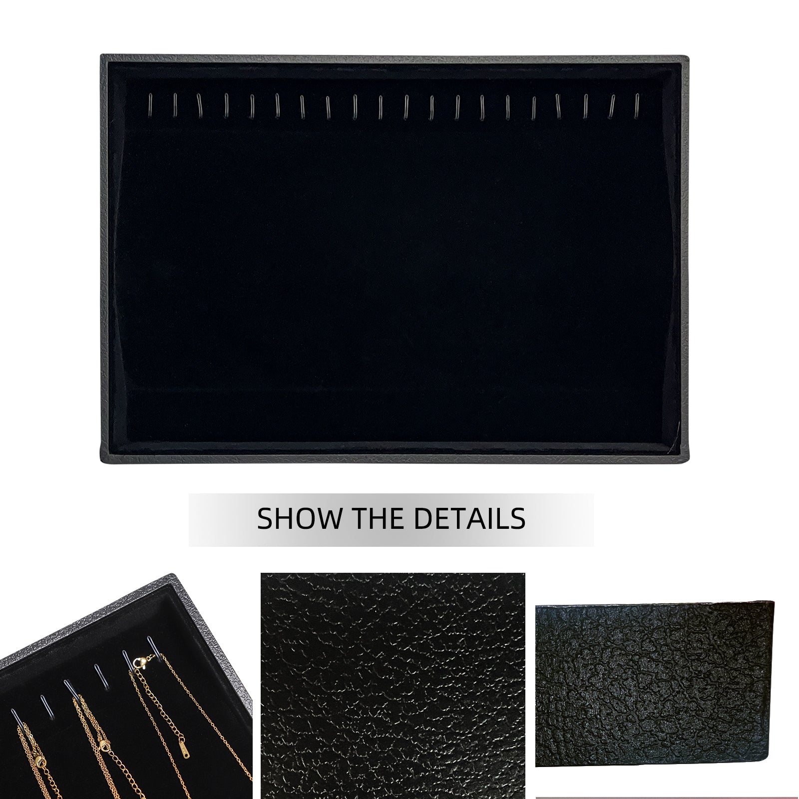 Cakulo Velvet Jewelry Tray Stackable Displays All Jewelry Perfect Showcase