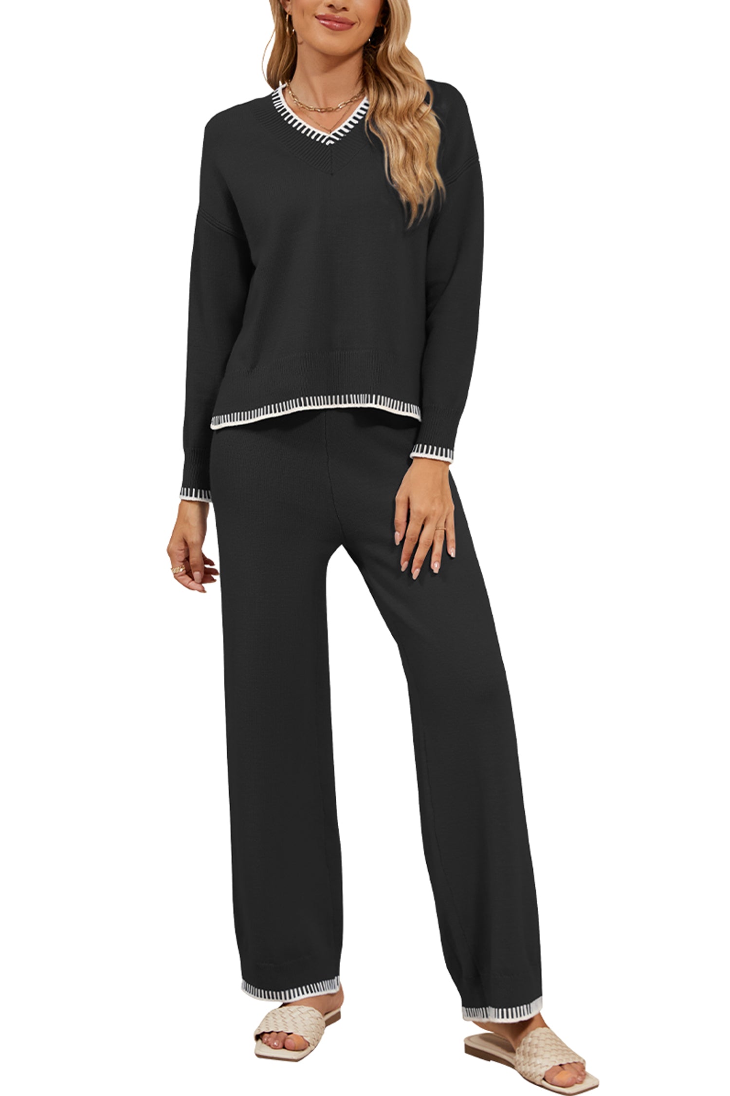 Cakulo Women's 2-Piece Set Fall Sweatsuit Loungewear