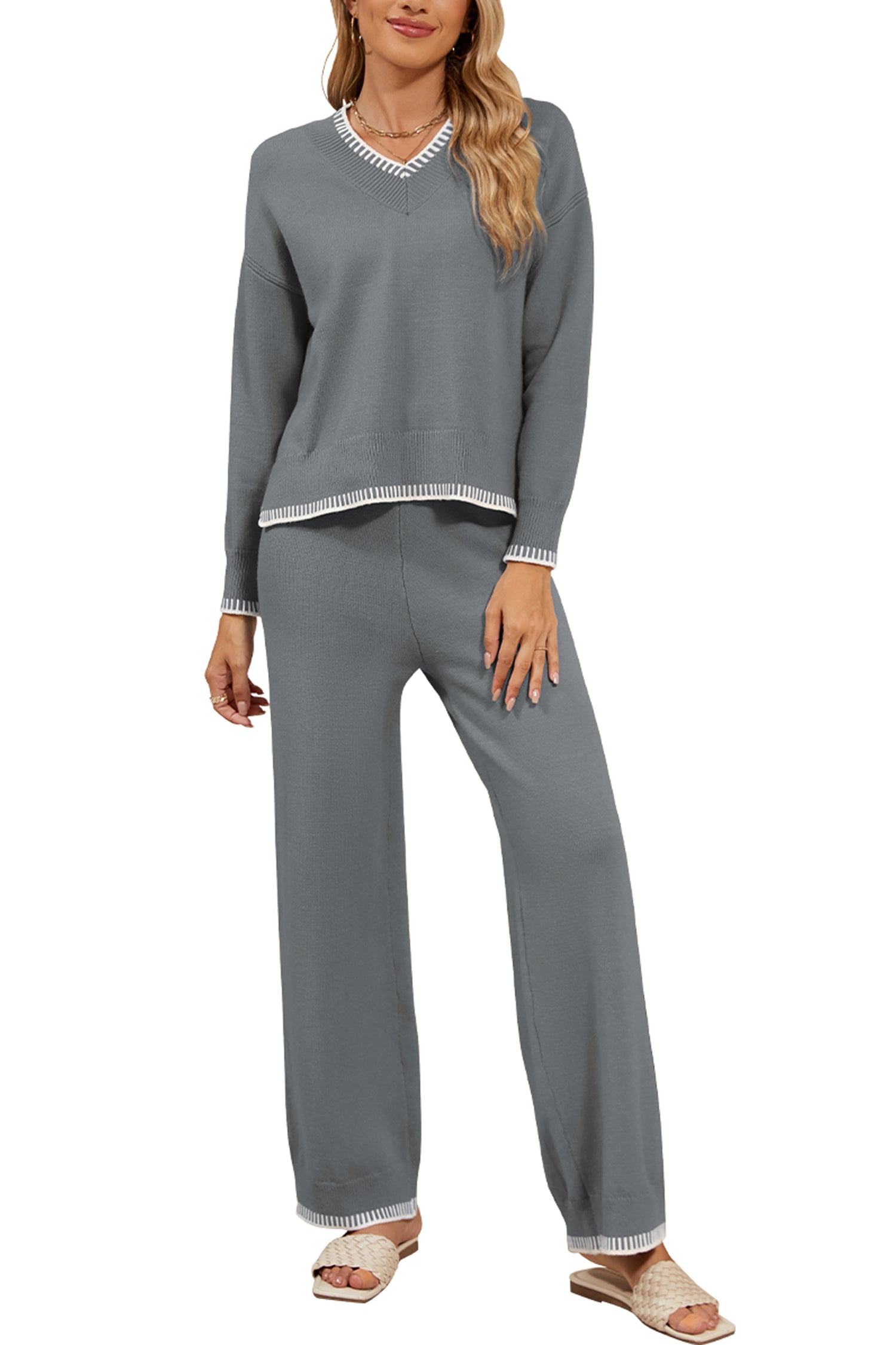 Cakulo Women's 2-Piece Set Fall Sweatsuit Loungewear