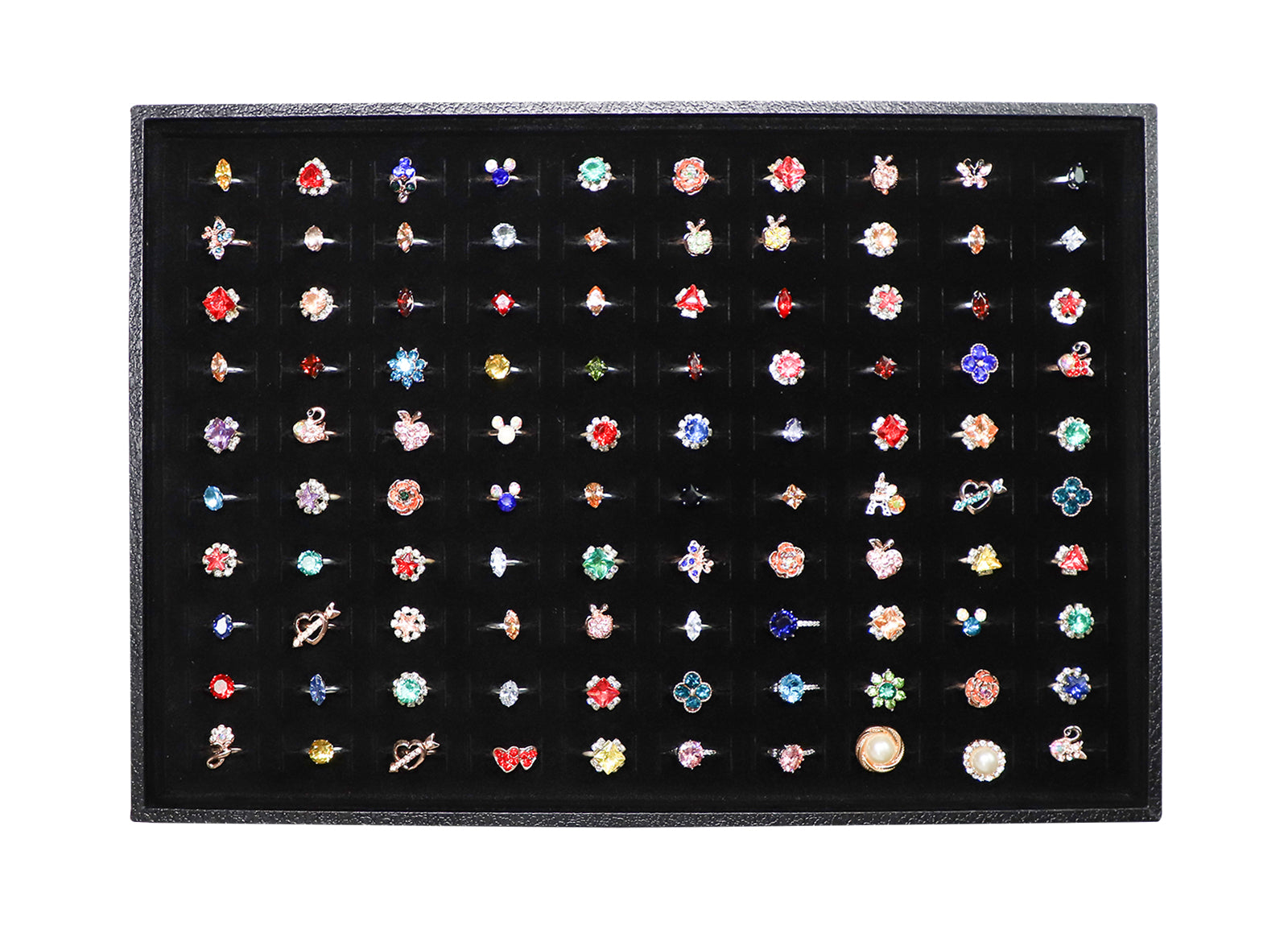 Cakulo Velvet Jewelry Tray Stackable Displays All Jewelry Perfect Showcase