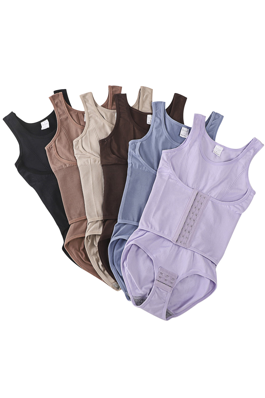 Cakulo Women's One-Piece Shapewear Double-Layer Abdomen Control