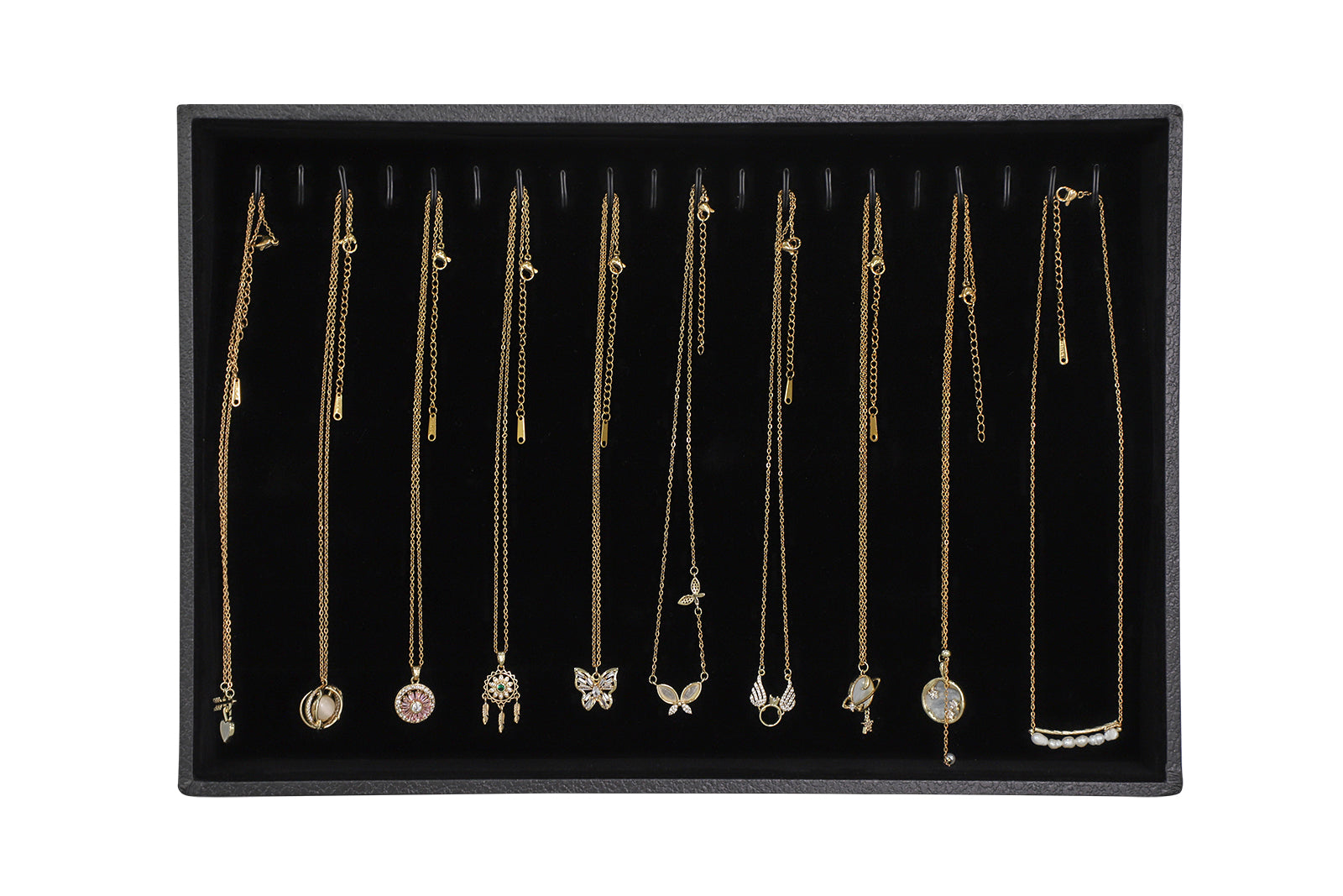 Cakulo Velvet Jewelry Tray Stackable Displays All Jewelry Perfect Showcase