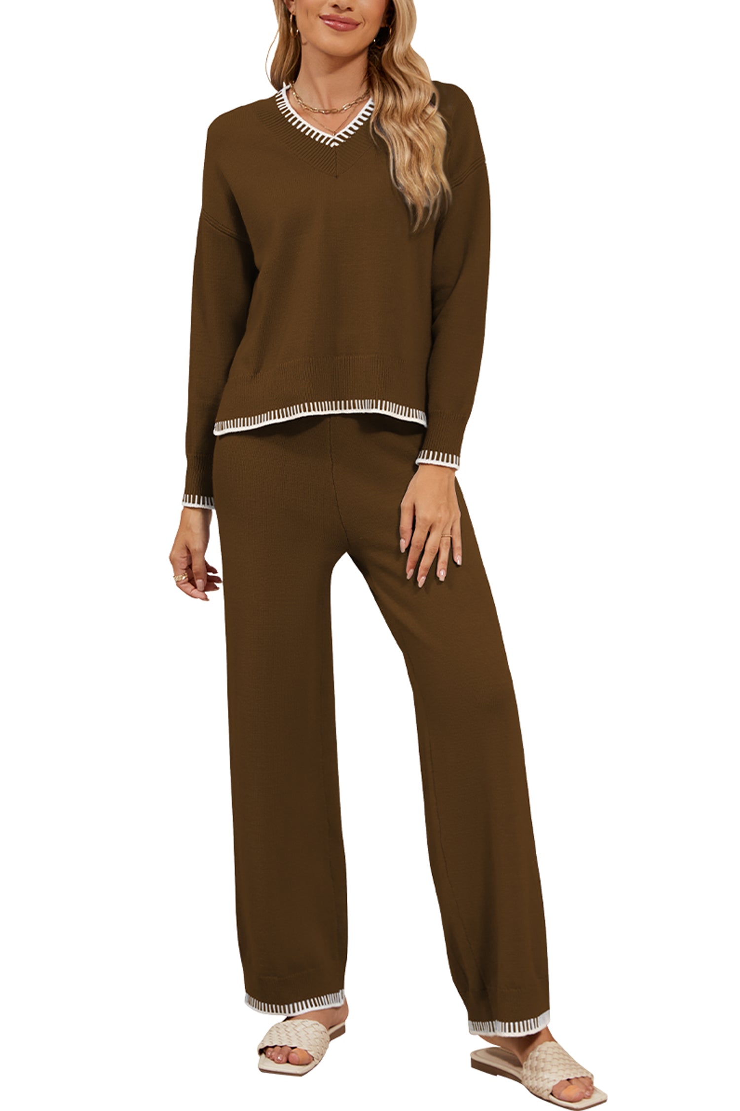 Cakulo Women's 2-Piece Set Fall Sweatsuit Loungewear