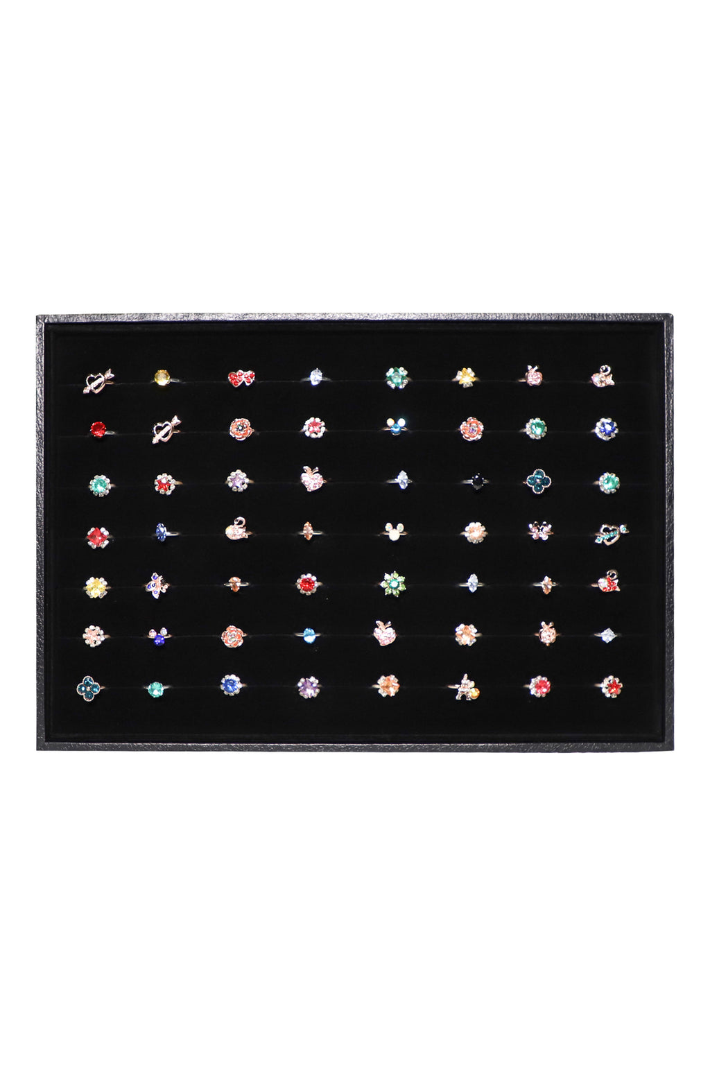 Cakulo Velvet Jewelry Tray Stackable Displays All Jewelry Perfect Showcase