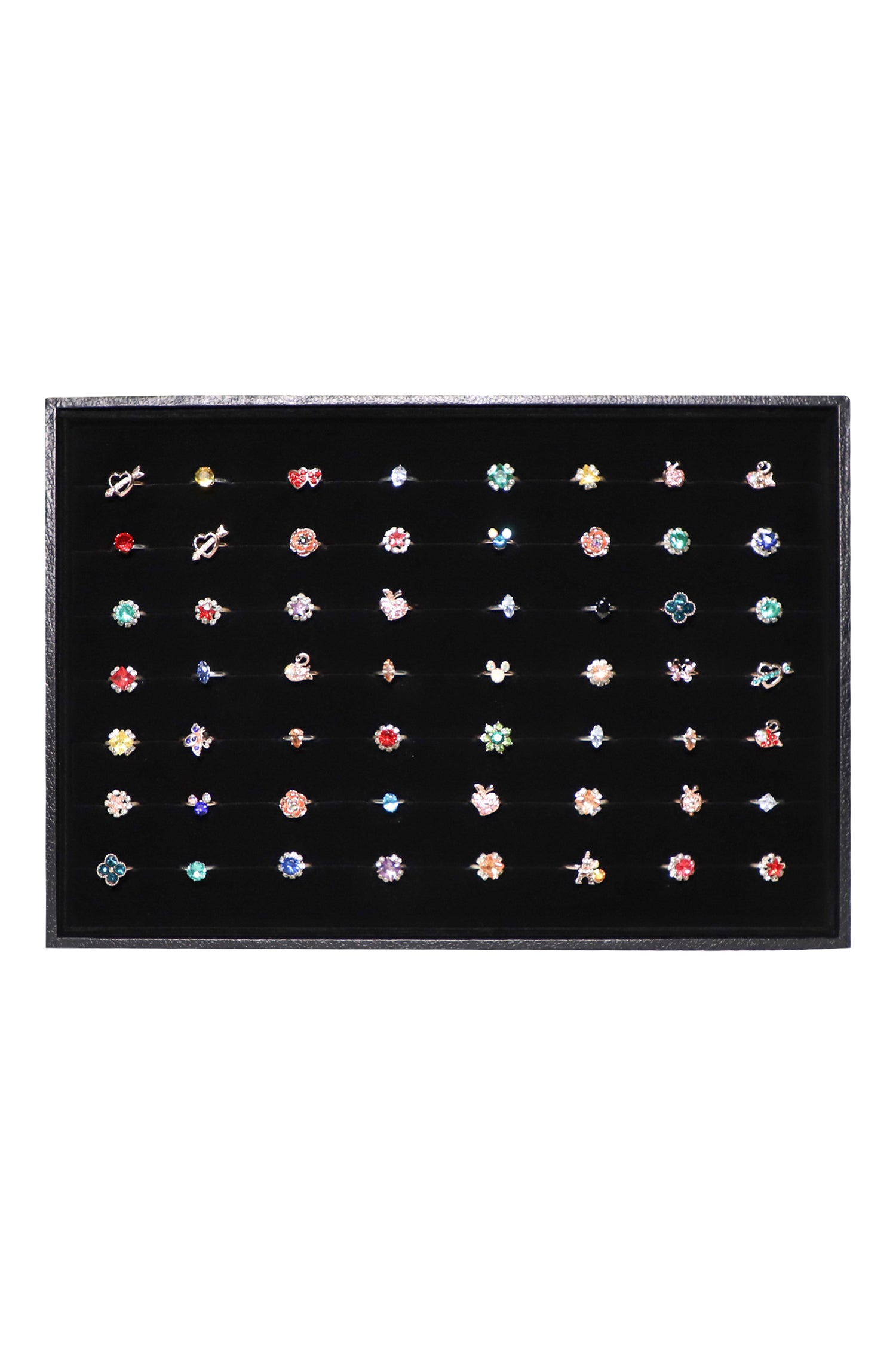 Cakulo Velvet Jewelry Tray Stackable Displays All Jewelry Perfect Showcase
