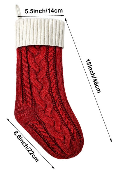 Hot-Selling Christmas Gift Custom Christmas Decoration Embroidered Stockings/Leather Patch Christmas Socks