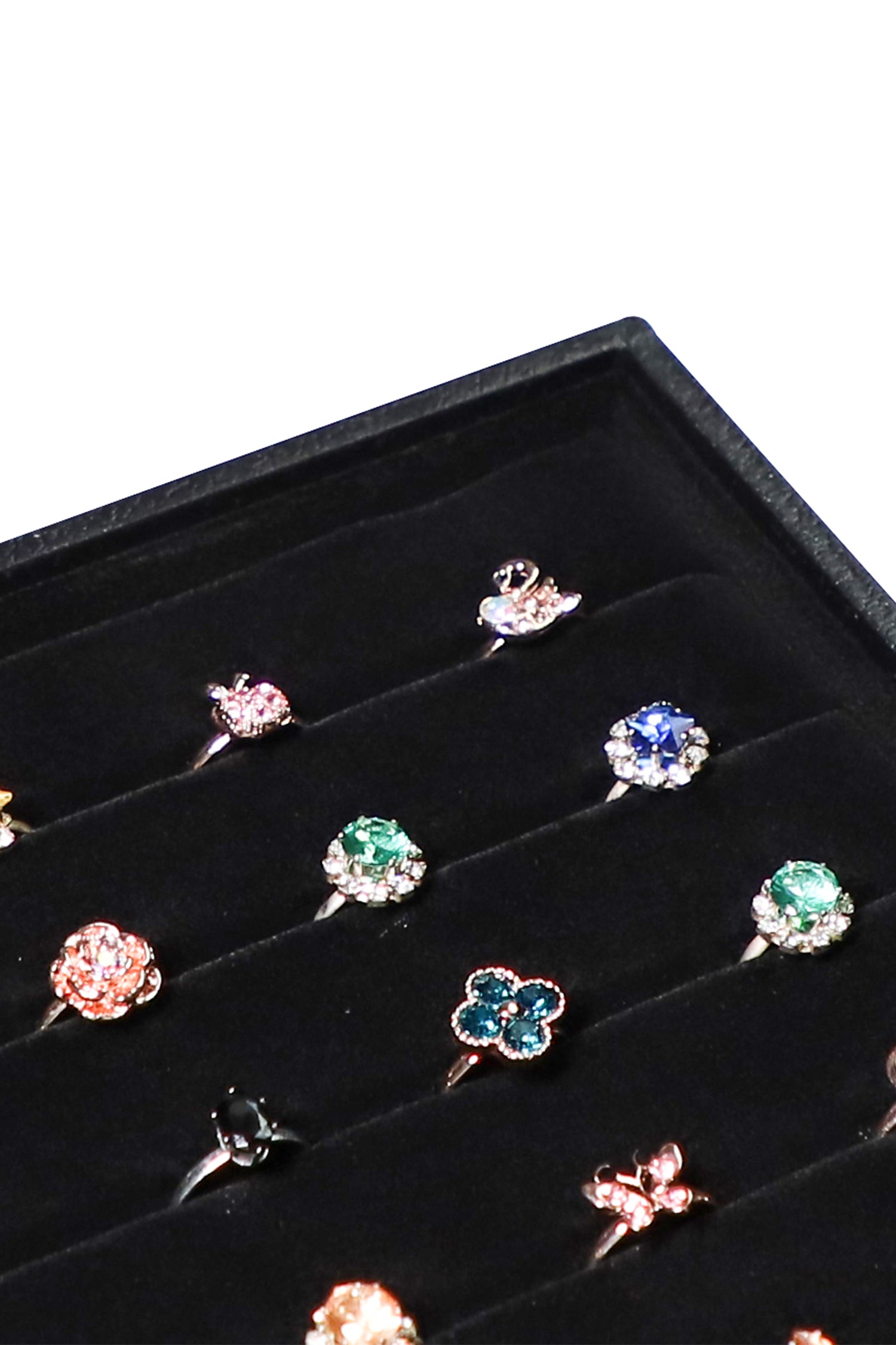 Cakulo Velvet Jewelry Tray Stackable Displays All Jewelry Perfect Showcase