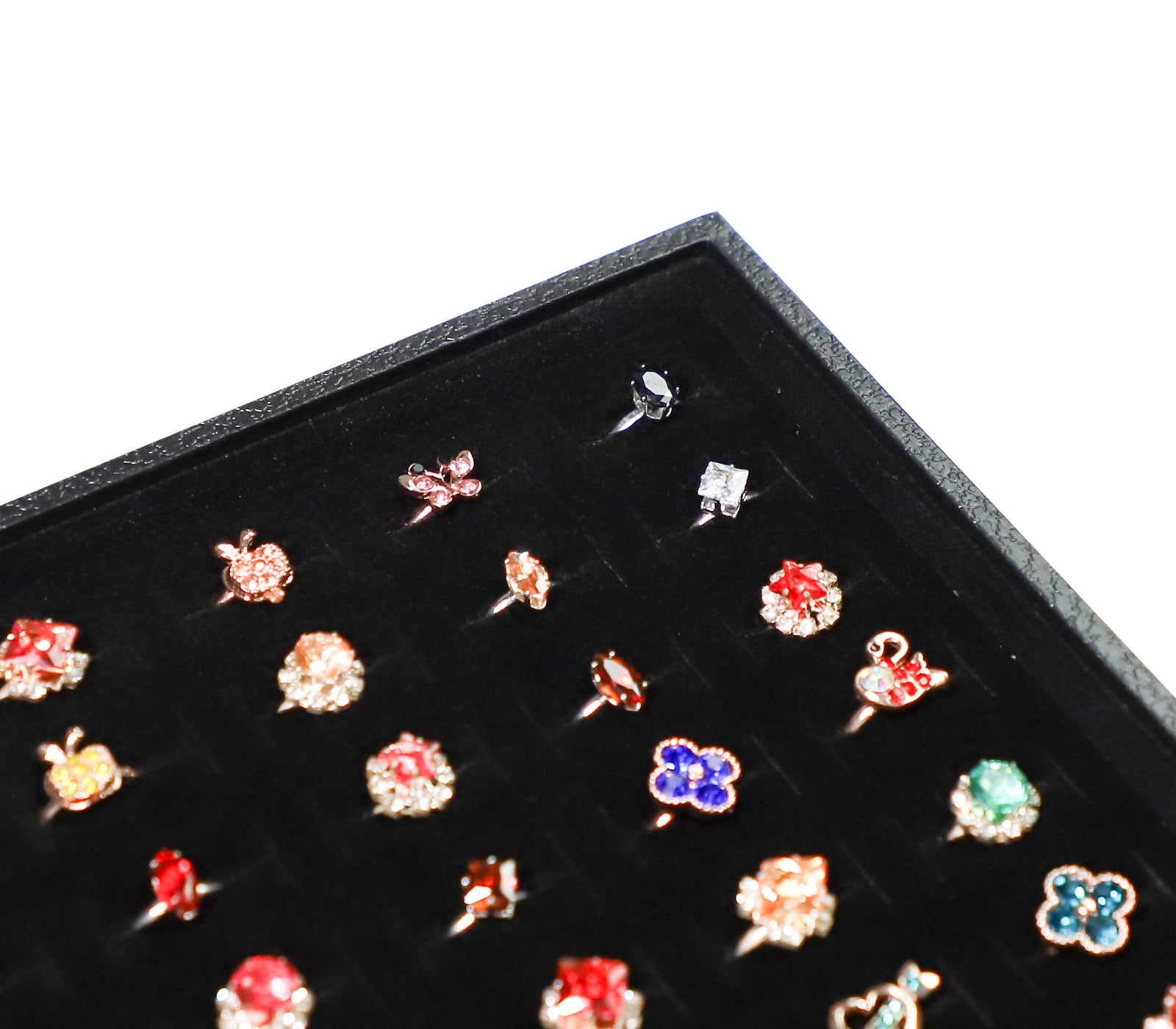 Cakulo Velvet Jewelry Tray Stackable Displays All Jewelry Perfect Showcase