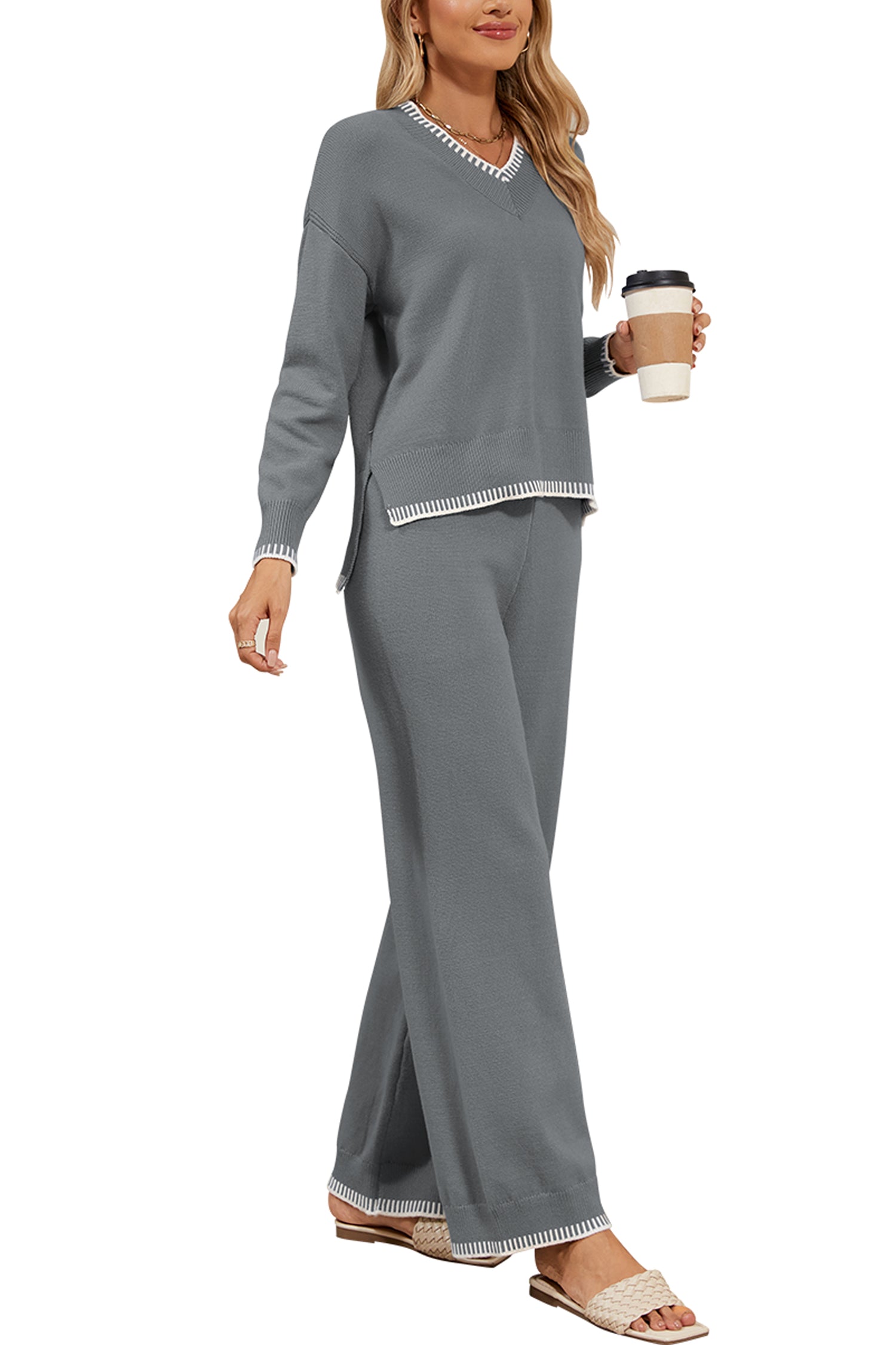 Cakulo Women's 2-Piece Set Fall Sweatsuit Loungewear