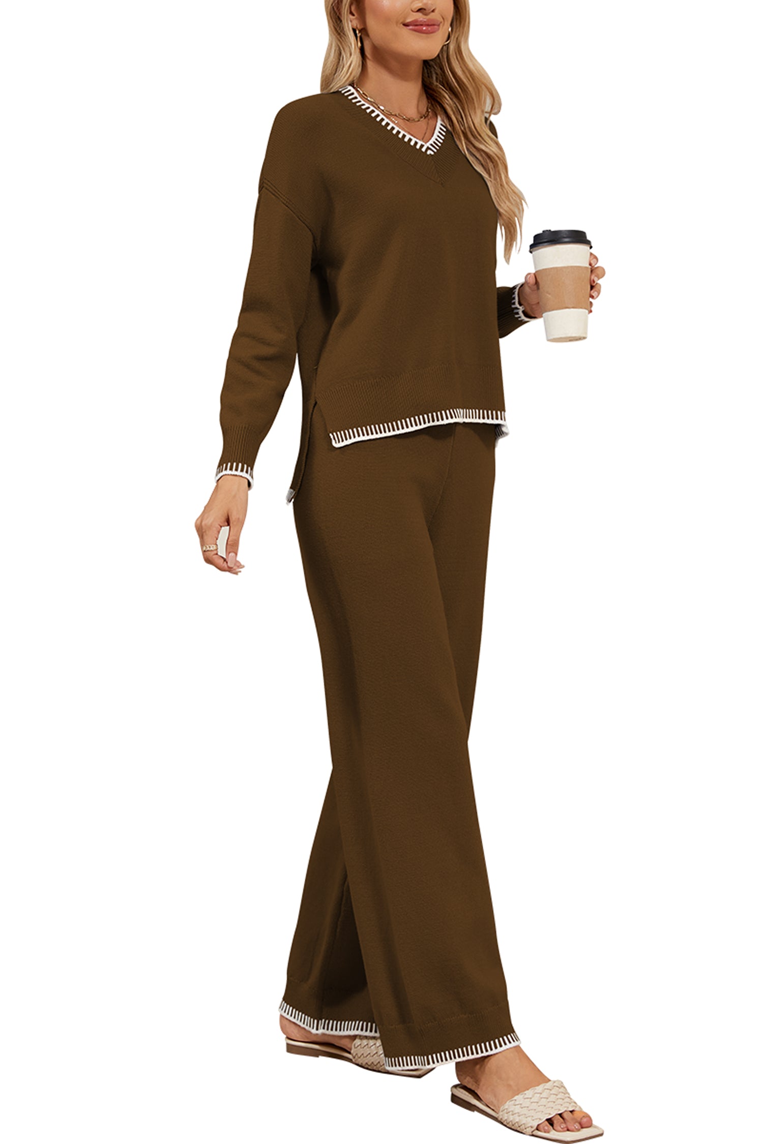 Cakulo Women's 2-Piece Set Fall Sweatsuit Loungewear