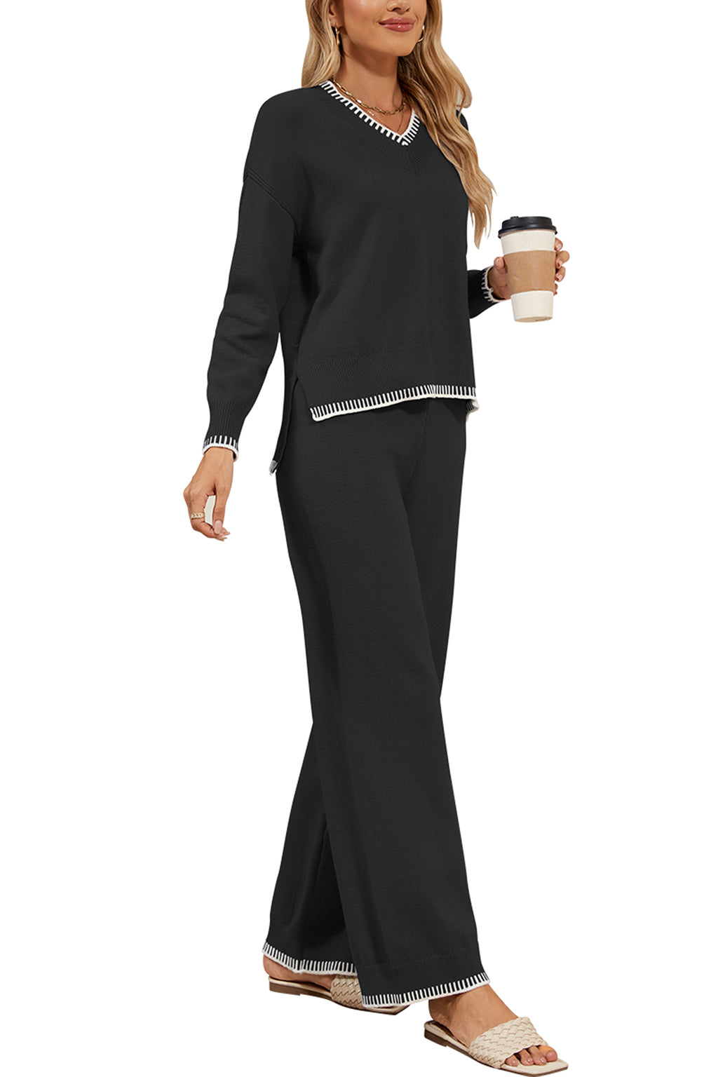 Cakulo Women's 2-Piece Set Fall Sweatsuit Loungewear