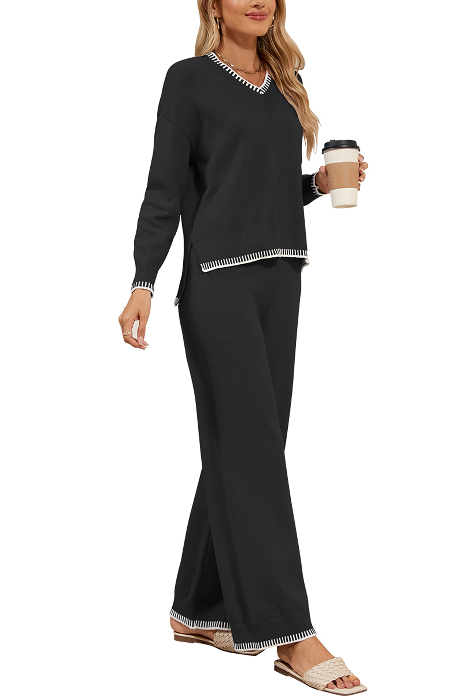 Cakulo Women's 2-Piece Set Fall Sweatsuit Loungewear