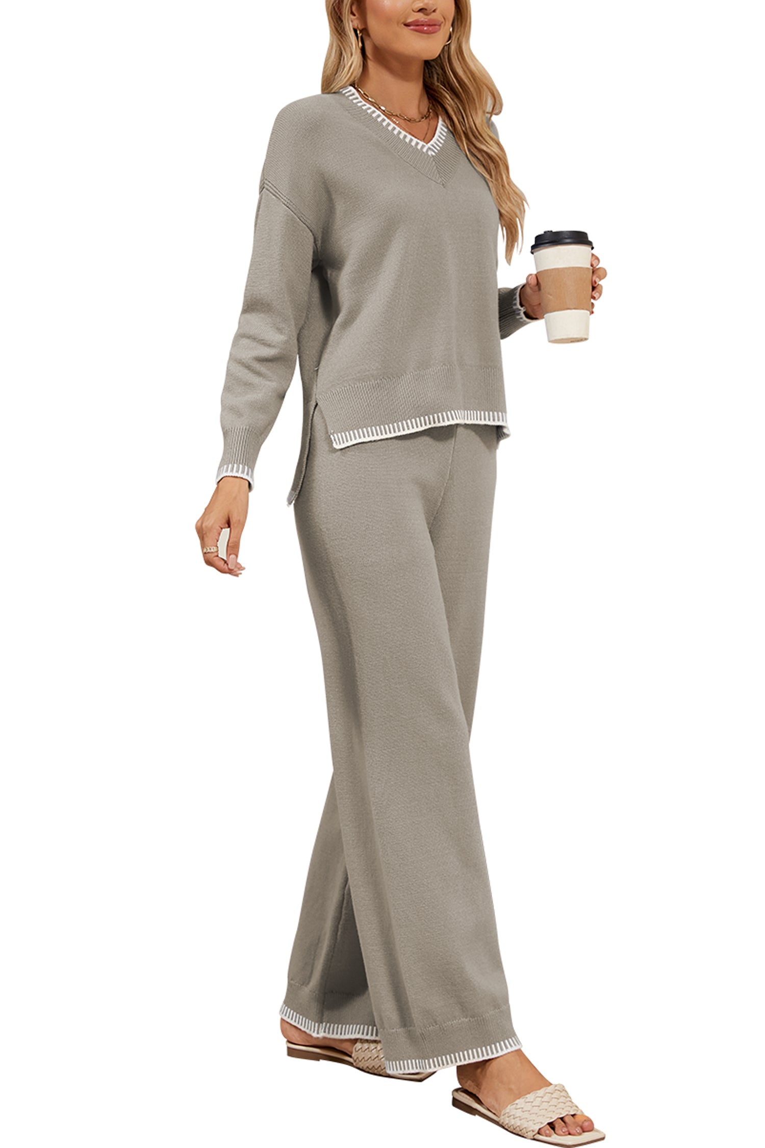 Cakulo Women's 2-Piece Set Fall Sweatsuit Loungewear