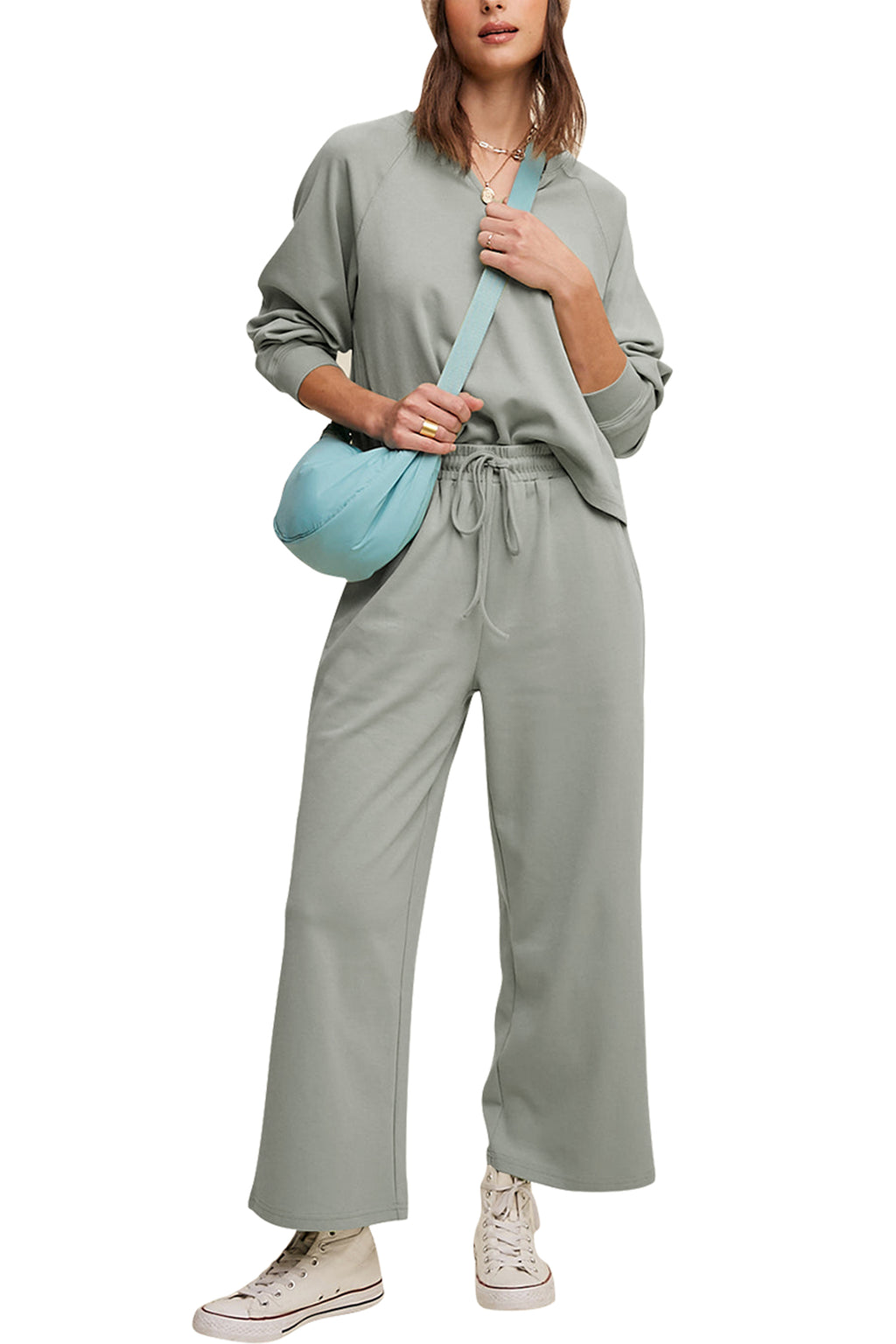 Cakulo Women's Trendy 2-Piece Fall Tracksuit