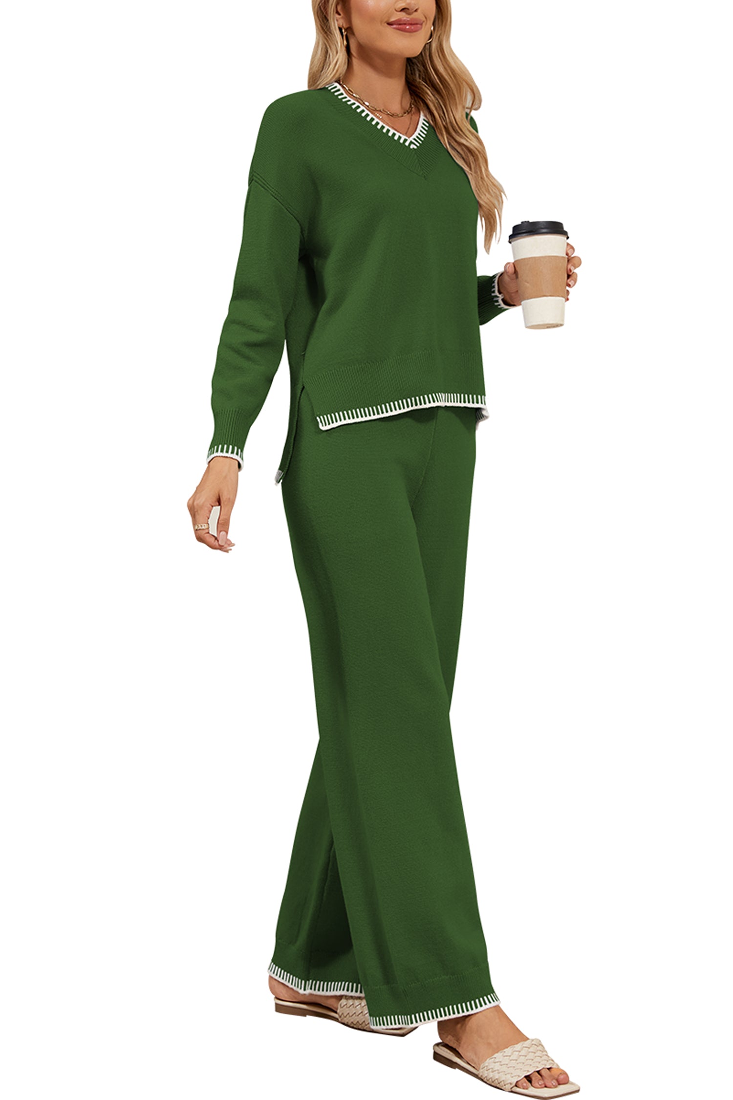Cakulo Women's 2-Piece Set Fall Sweatsuit Loungewear