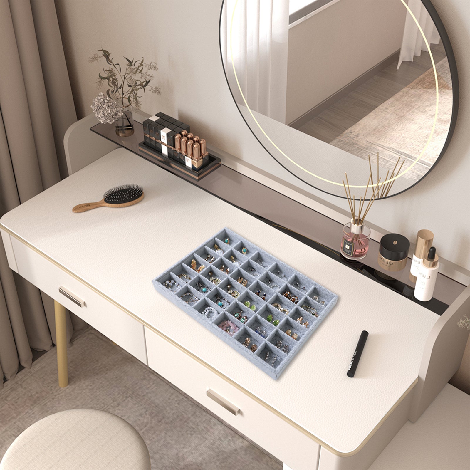 Cakulo Jewelry Display Drawer Insert Jewelry Storage Tray