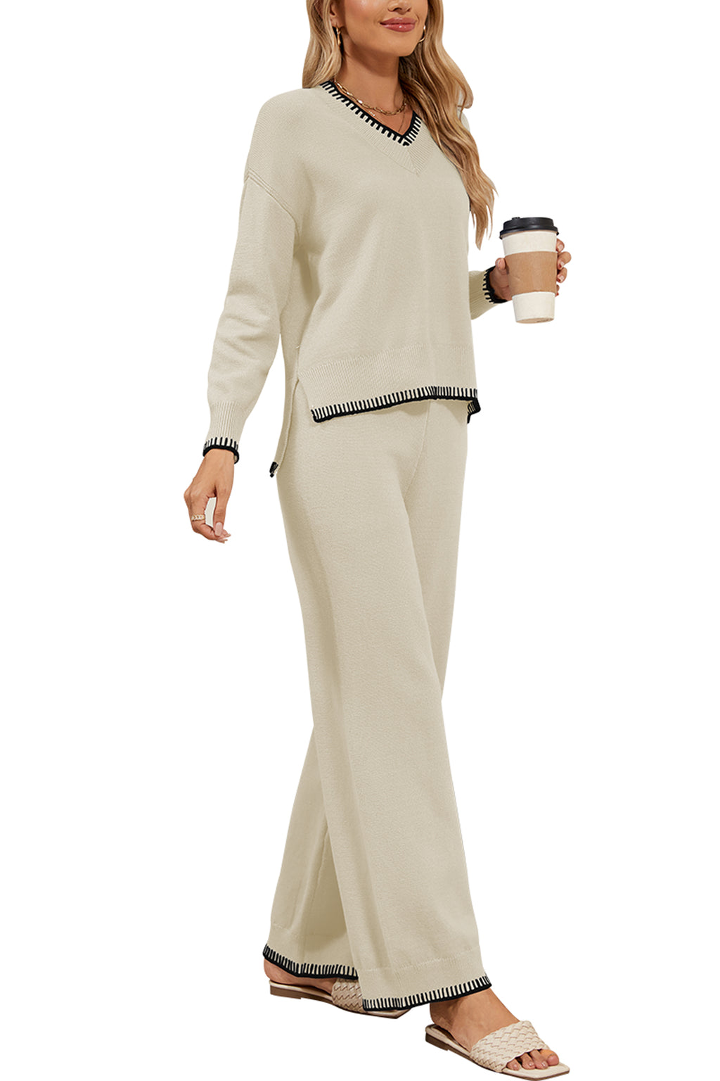 Cakulo Women's 2-Piece Set Fall Sweatsuit Loungewear