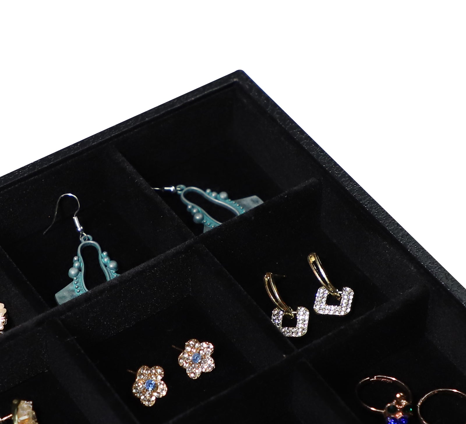 Cakulo Velvet Jewelry Tray Stackable Displays All Jewelry Perfect Showcase
