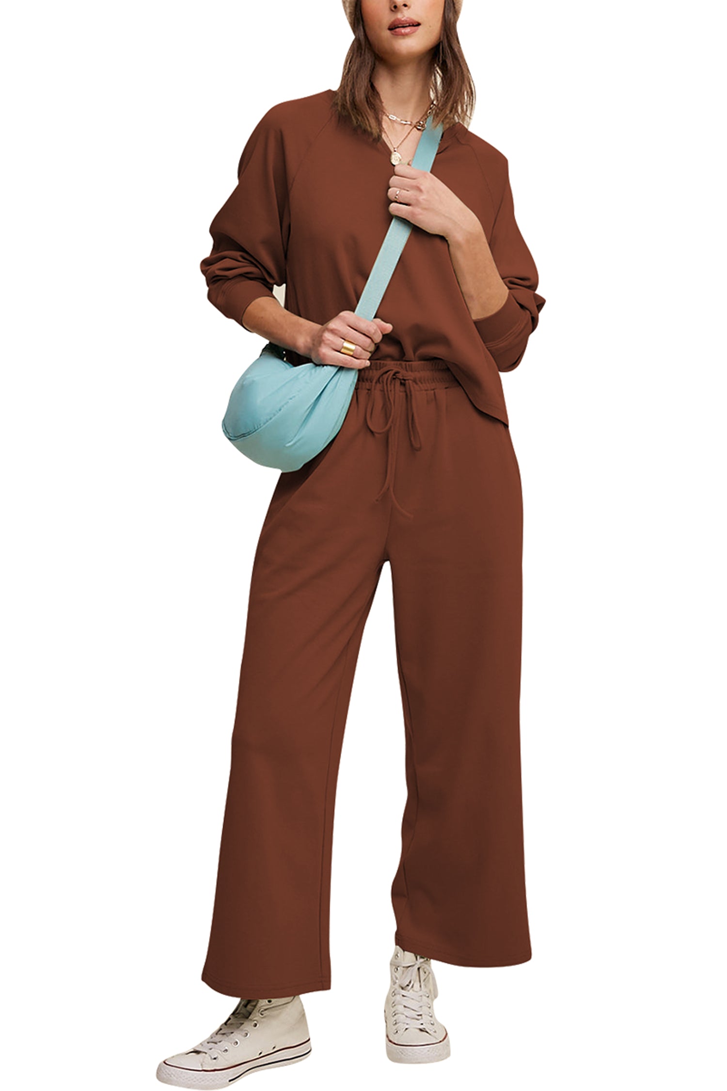 Cakulo Women's Trendy 2-Piece Fall Tracksuit
