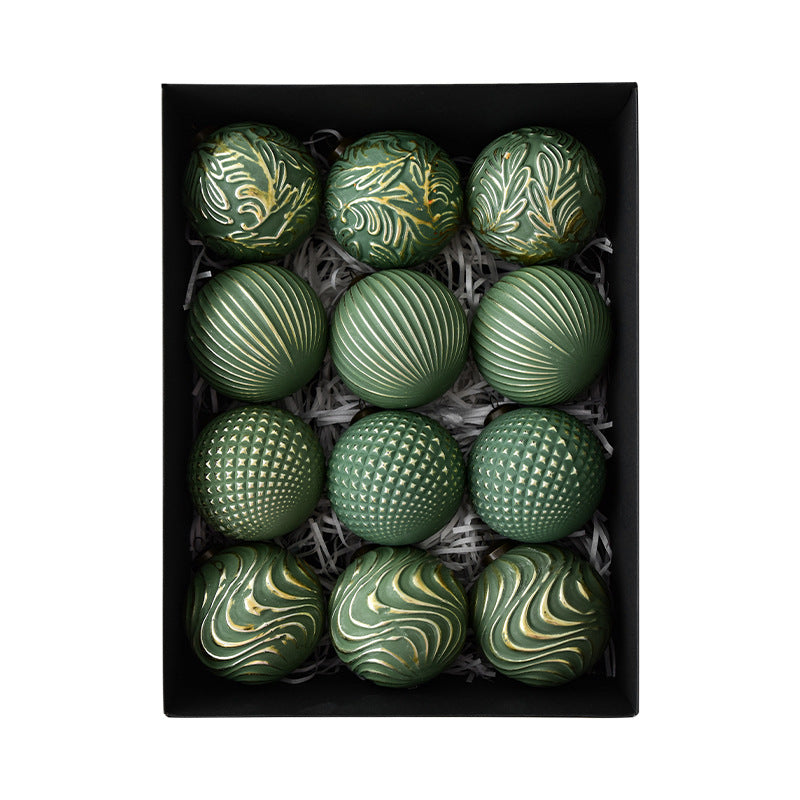 Christmas Decorations Retro Christmas Balls Christmas Ornaments Christmas Tree Decoration Balls Hanging Ornaments Scene Arrangement