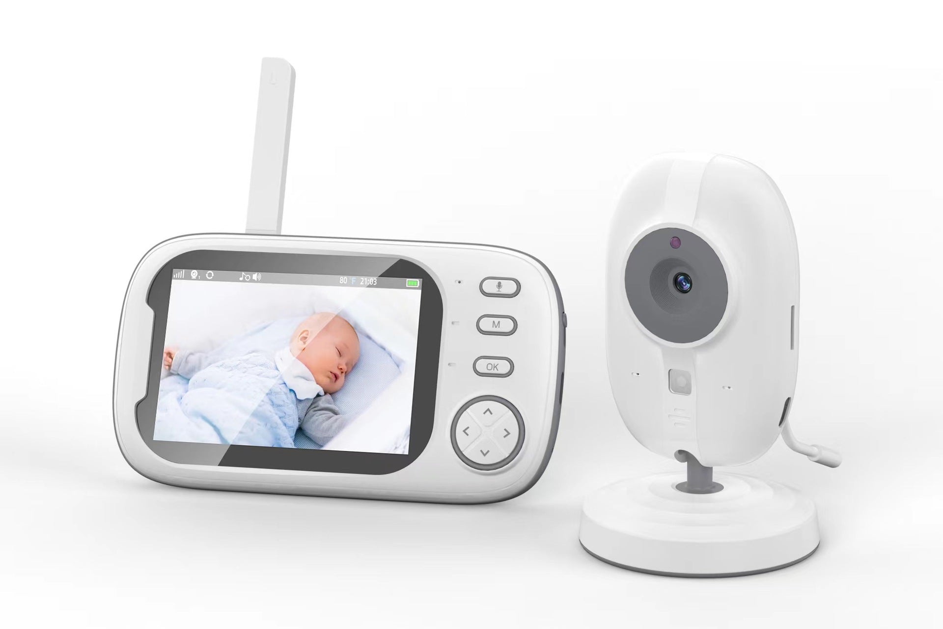 3.5inch Baby Monitor Caregiver Baby Monitor 603 Upgraded Model with Camera