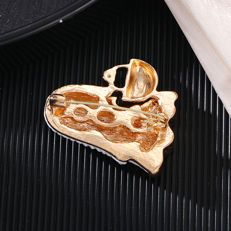 3pieces Fashion Halloween New Brooch White Ghost Horror Pumpkin Head Pin Brooch Fun Holiday Accessory