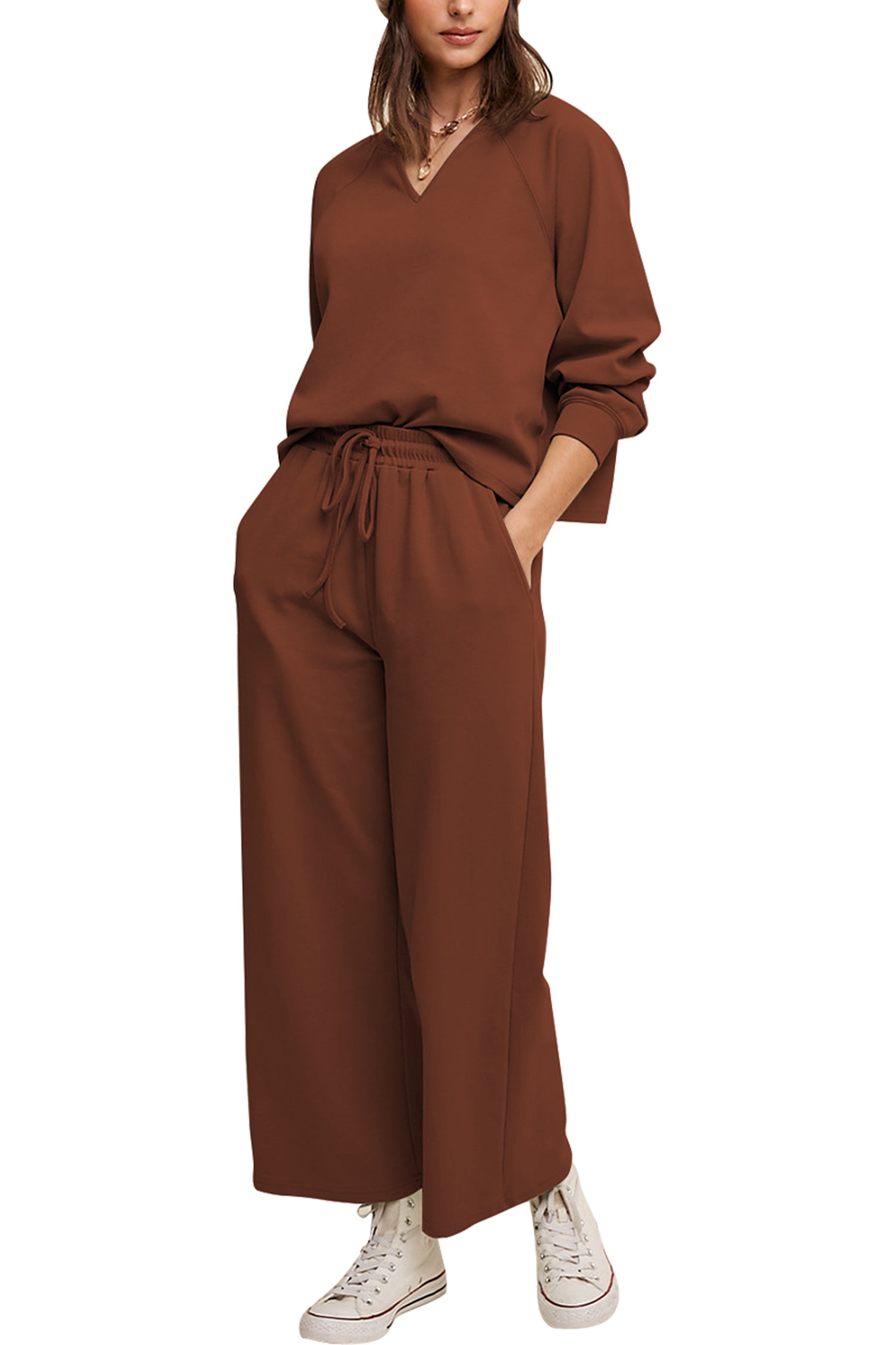 Cakulo Women's Trendy 2-Piece Fall Tracksuit