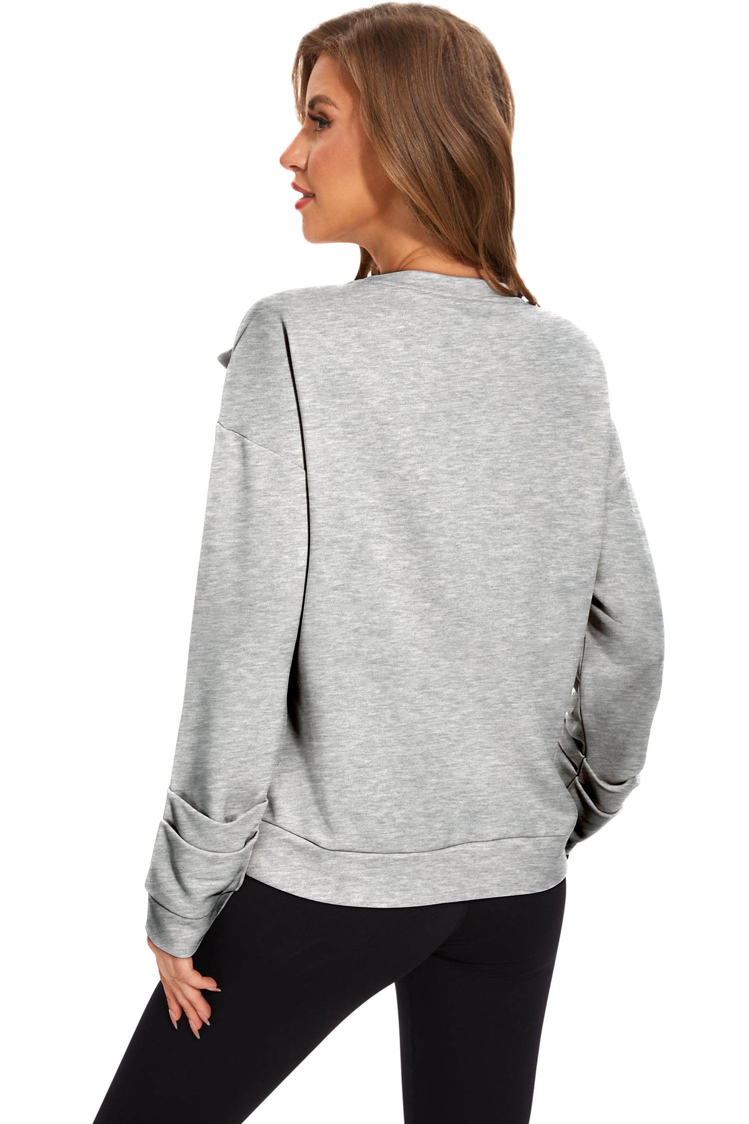 Cakulo Women's Oversized Bow Tunic Sweatshirt