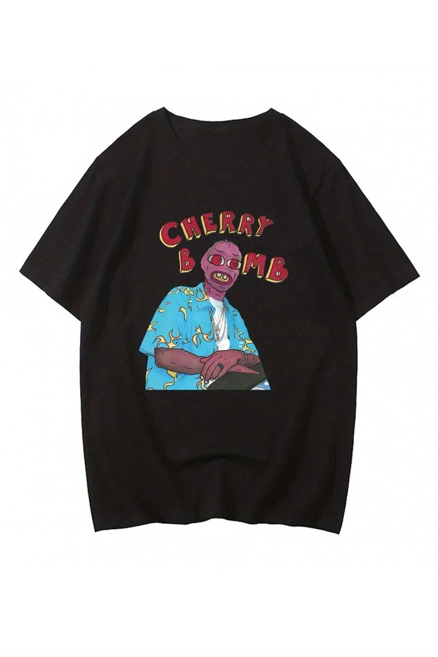 Cakulo Men's Cherry Hip Hop T-Shirt