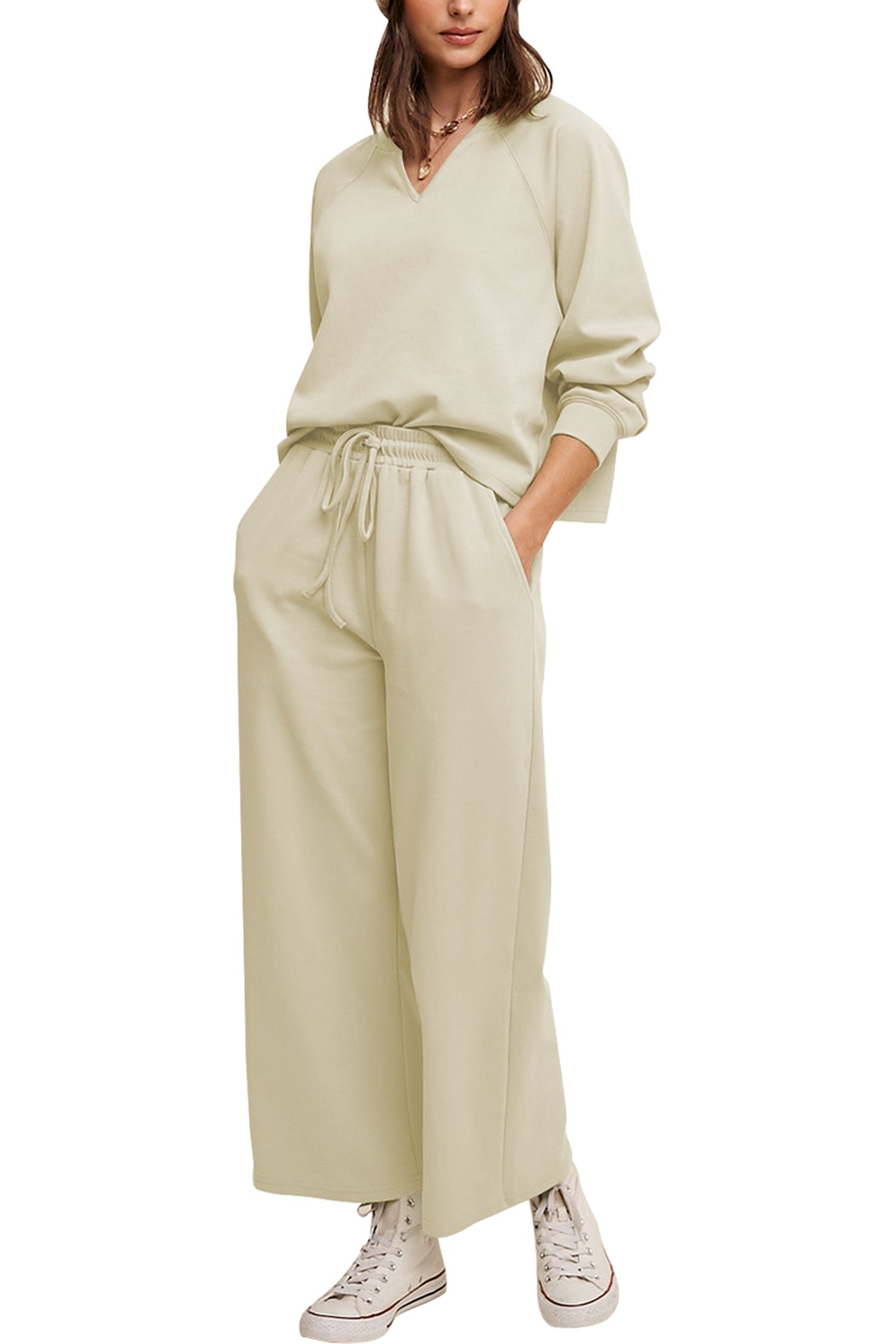 Cakulo Women's Trendy 2-Piece Fall Tracksuit