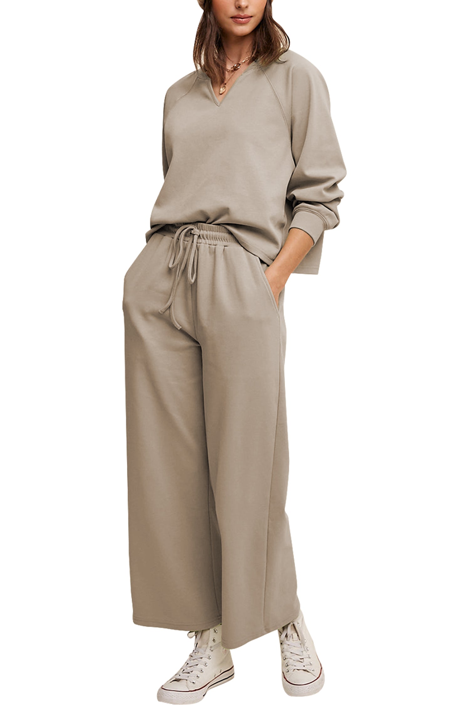Cakulo Women's Trendy 2-Piece Fall Tracksuit