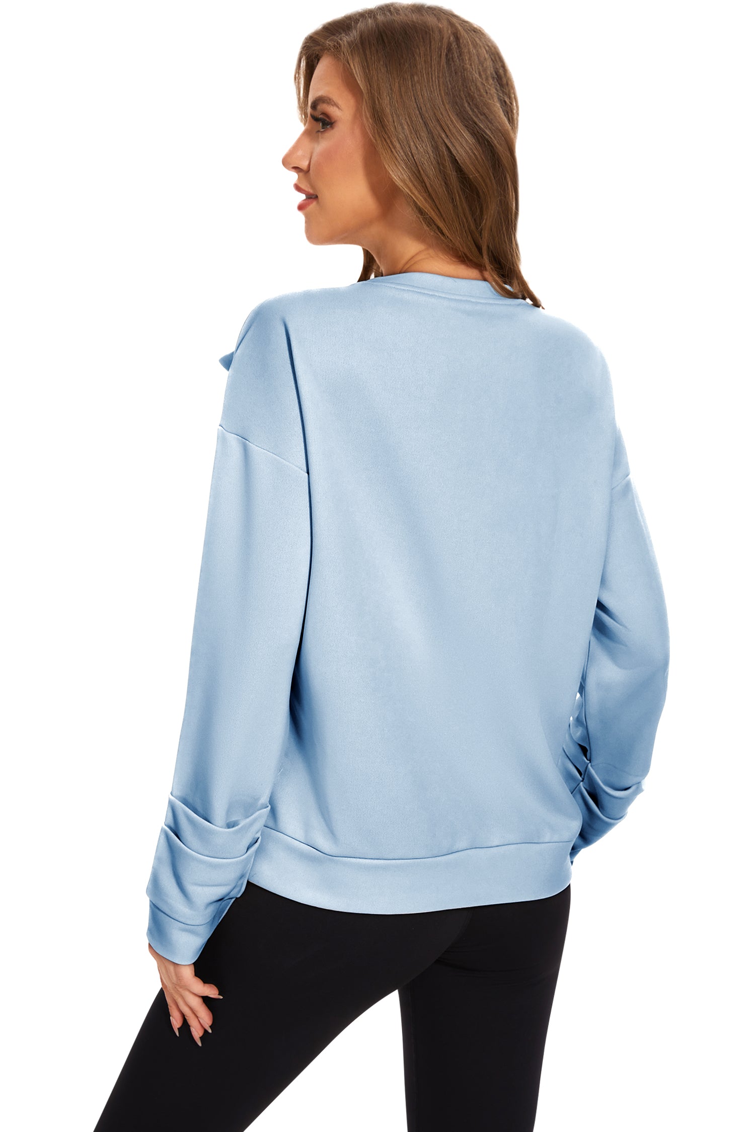 Cakulo Women's Oversized Bow Tunic Sweatshirt