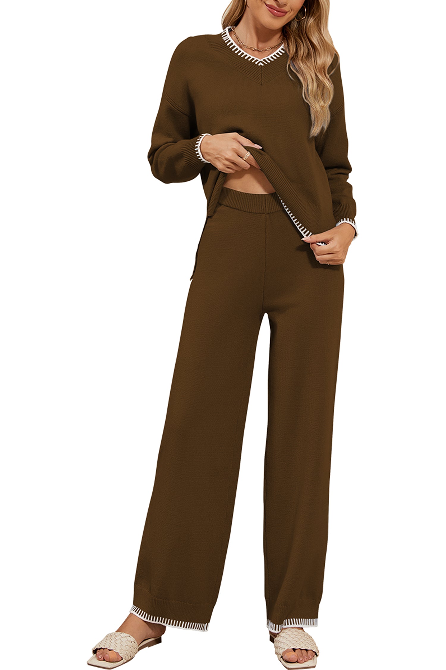 Cakulo Women's 2-Piece Set Fall Sweatsuit Loungewear
