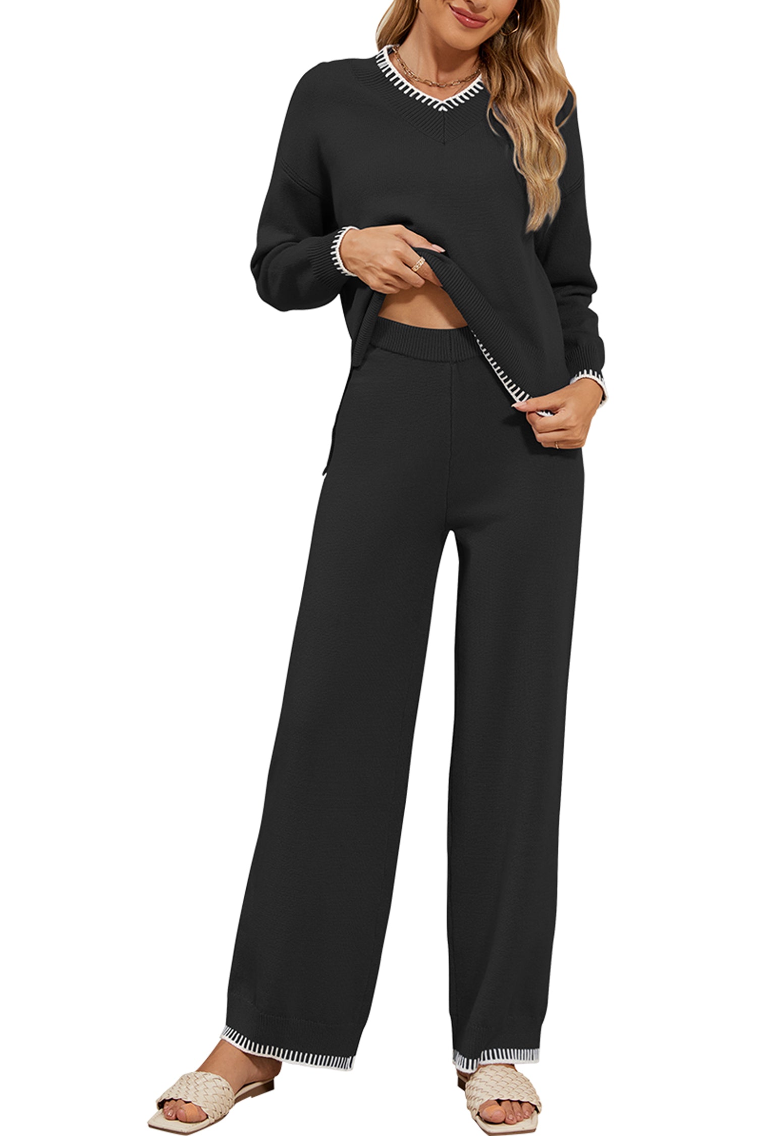 Cakulo Women's 2-Piece Set Fall Sweatsuit Loungewear