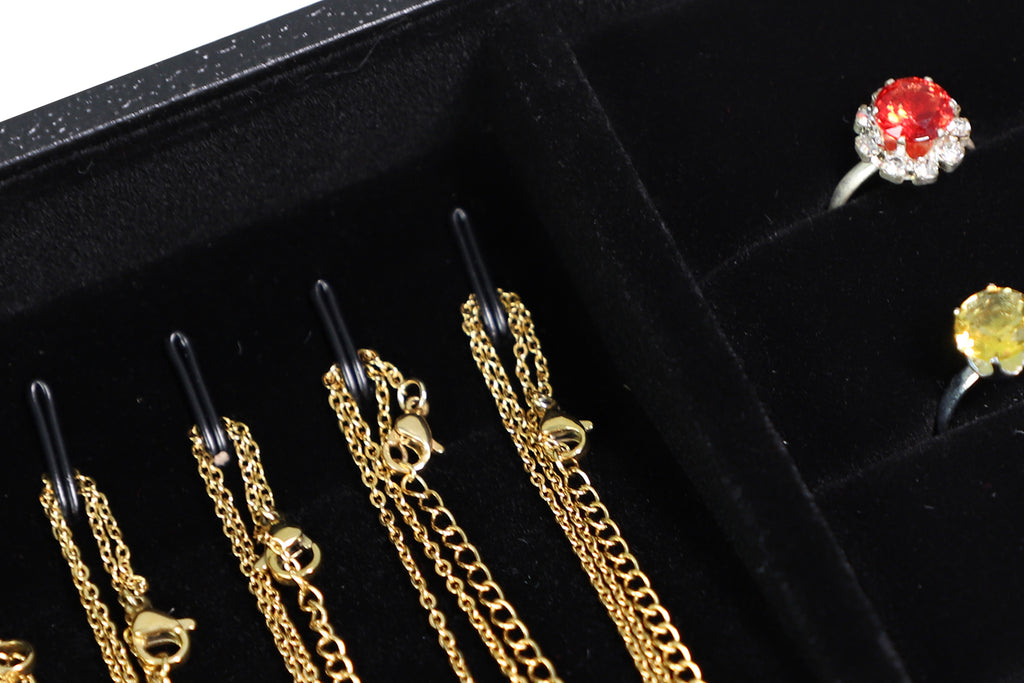Cakulo Velvet Jewelry Tray Stackable Displays All Jewelry Perfect Showcase