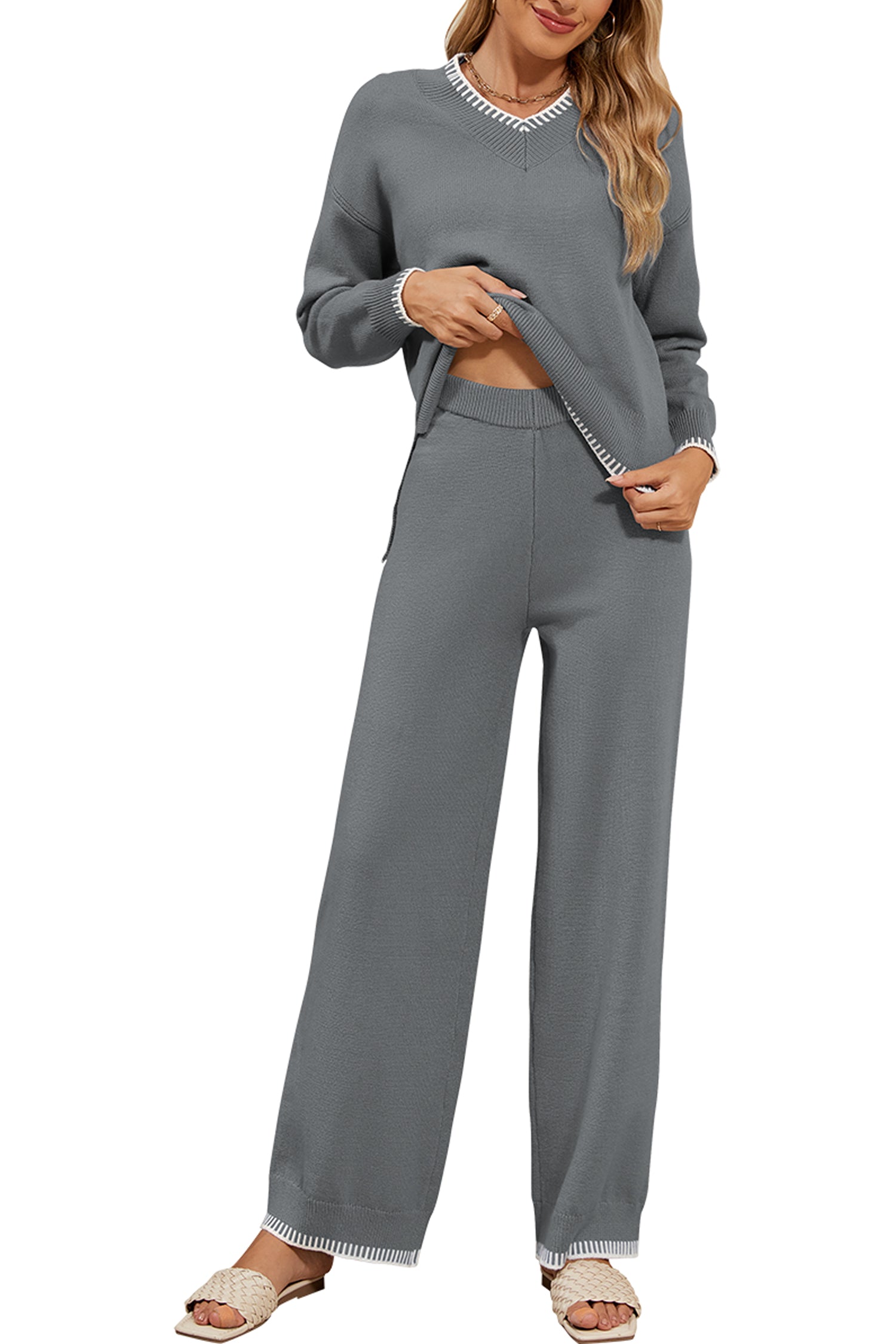 Cakulo Women's 2-Piece Set Fall Sweatsuit Loungewear