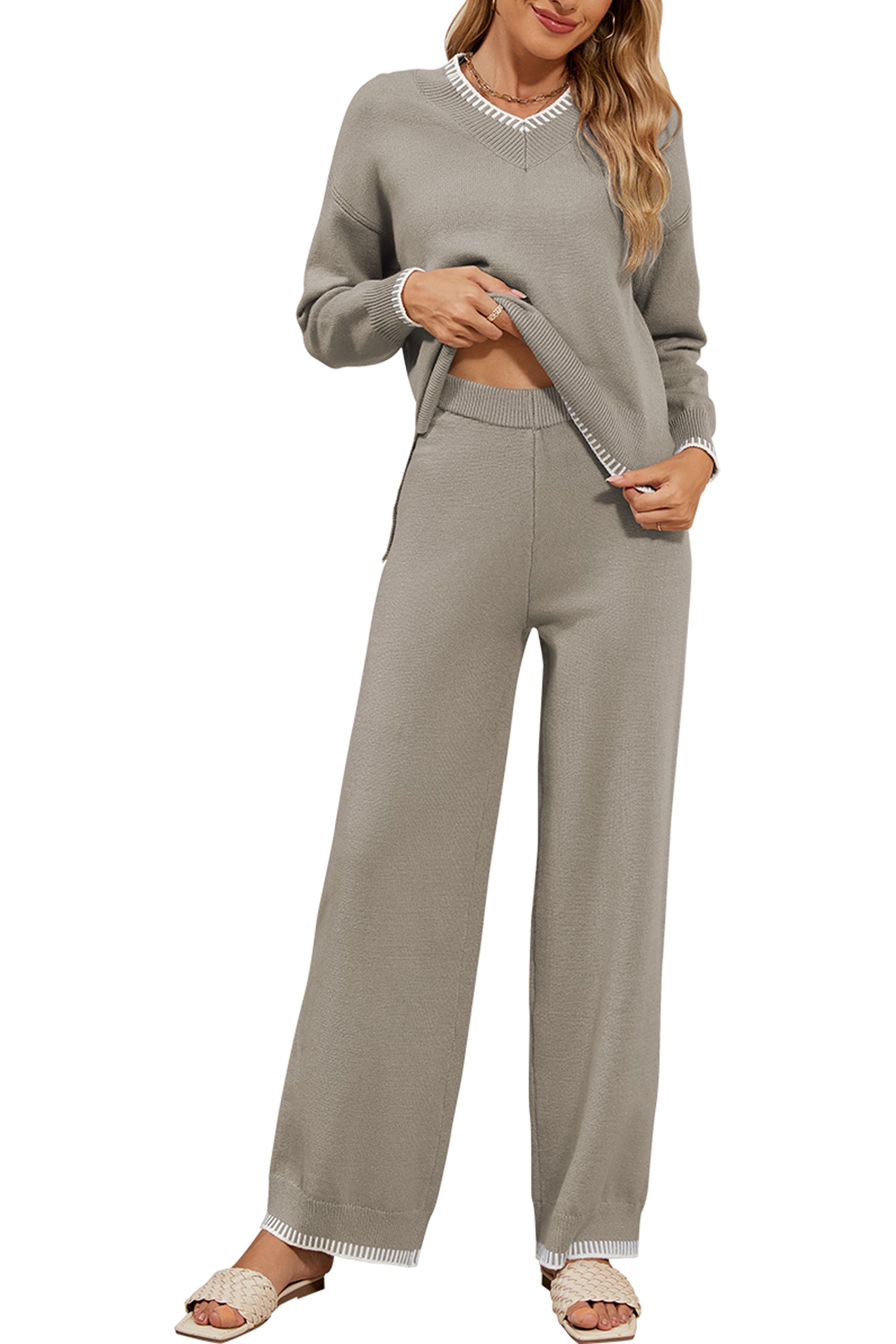 Cakulo Women's 2-Piece Set Fall Sweatsuit Loungewear