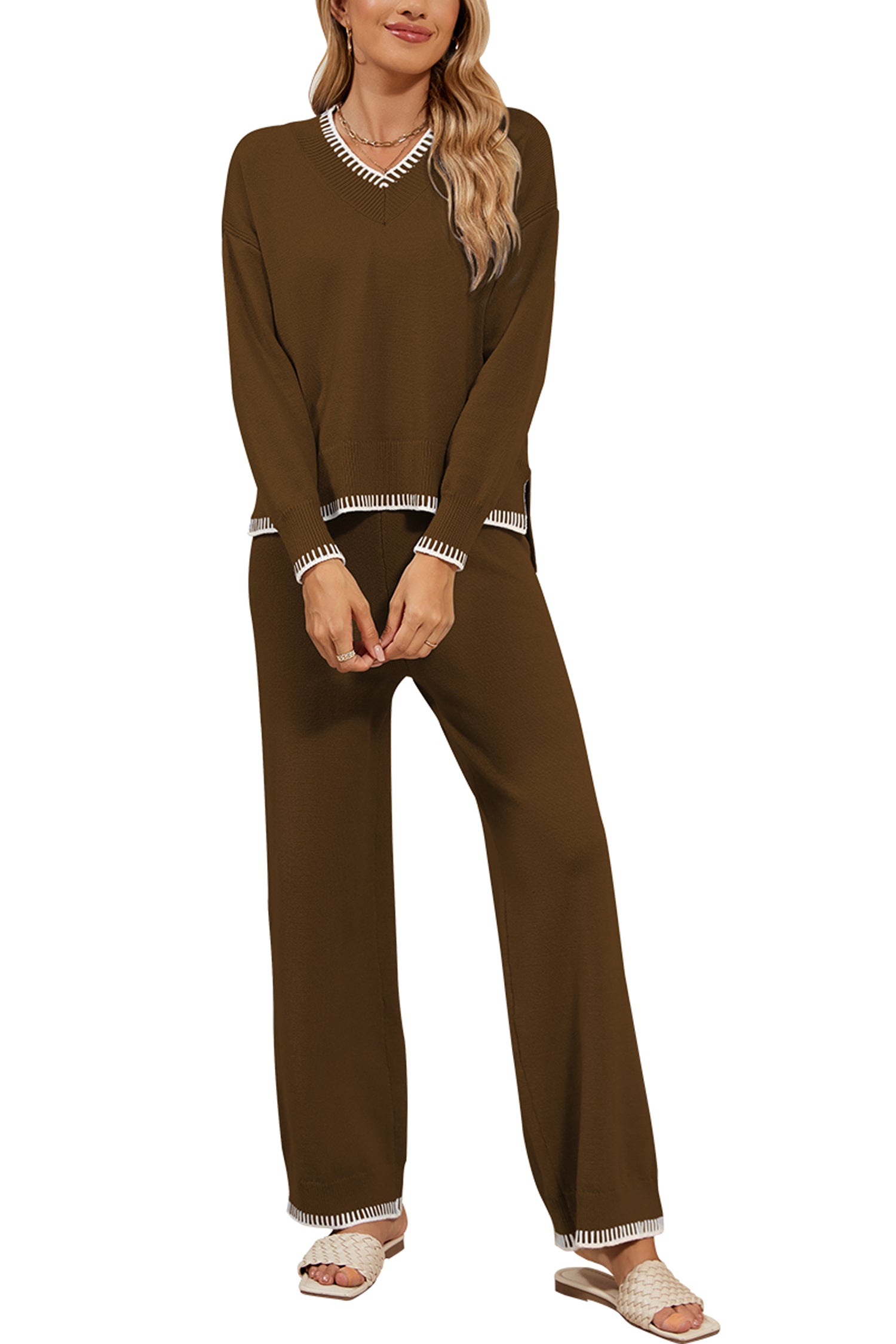 Cakulo Women's 2-Piece Set Fall Sweatsuit Loungewear