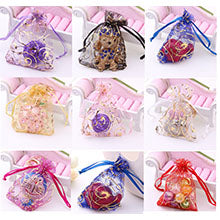 Cakulo 100pcs 4x6'' Black Organza Bags Eyelash Drawstring for Jewelry Candy Wedding