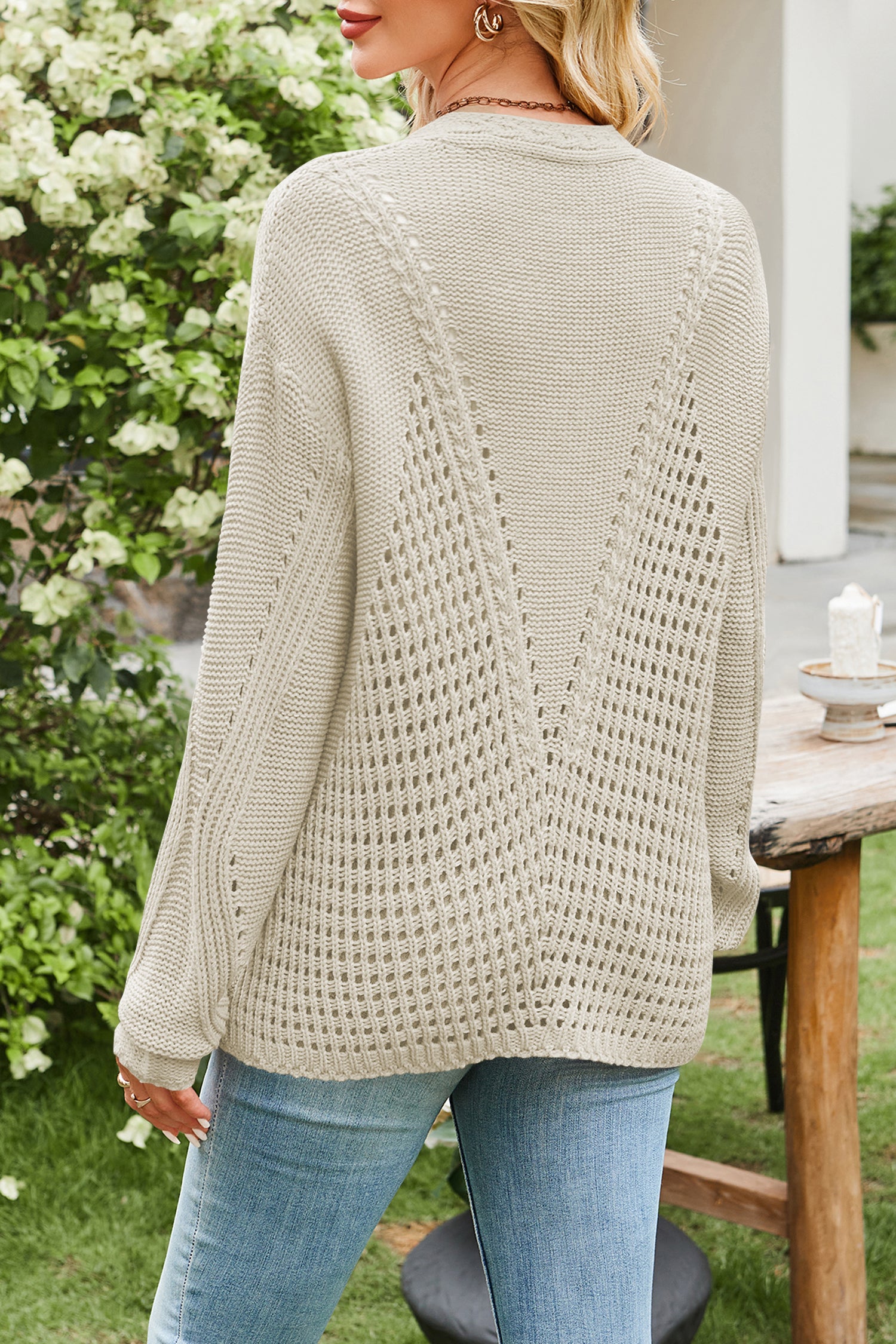 Cakulo Womens 2025 Crochet Fringe Cardigan: Lightweight, Open Front Kimono Knit