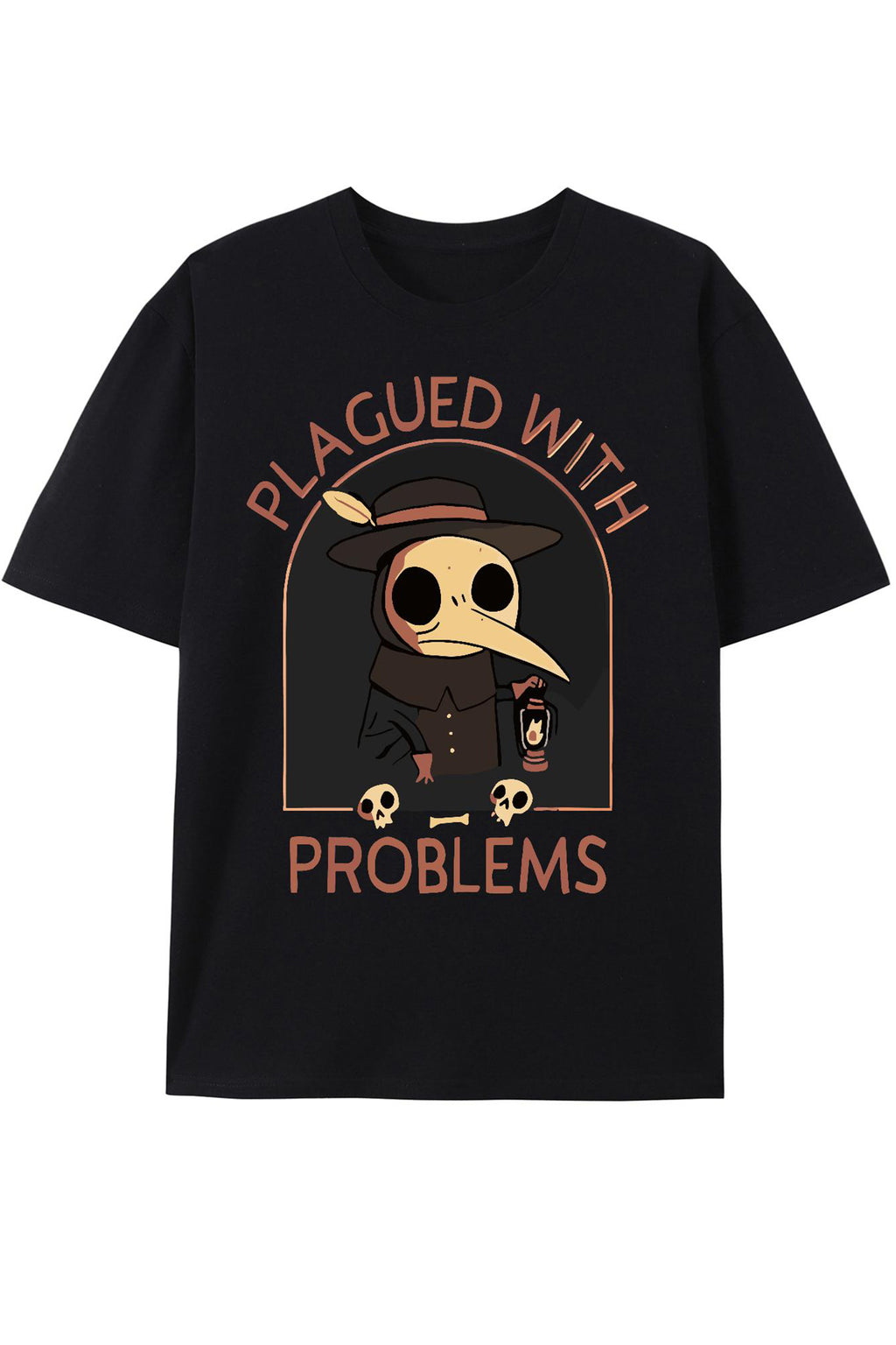 Cakulo Men's Cartoon Letter Print T-Shirt