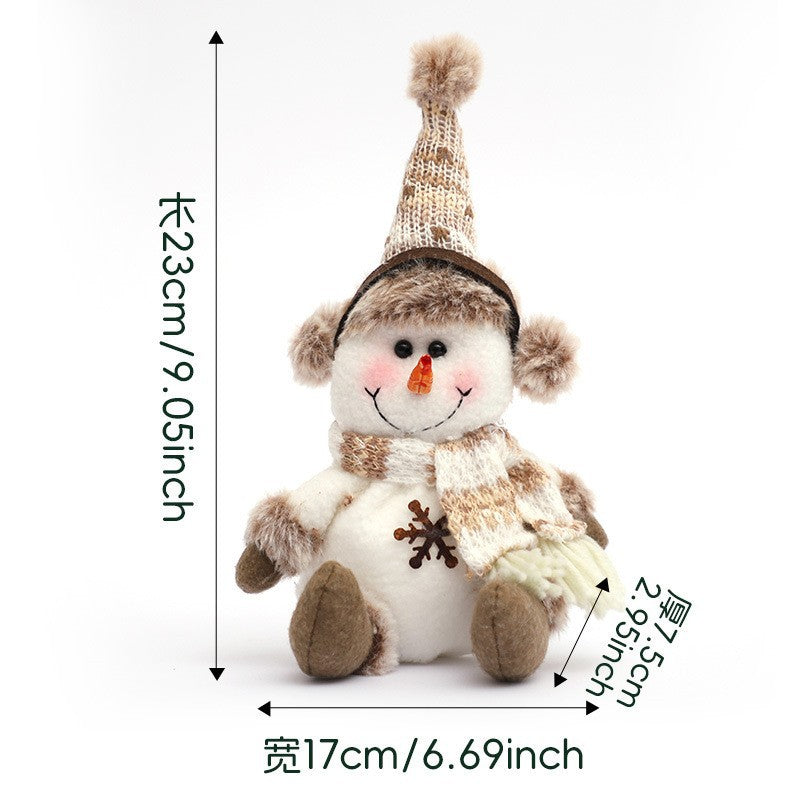 Christmas Decoration Supplies Pendant Striped Knitted Hat Rudolph Hanging Leg Doll Gnome Party Ornament