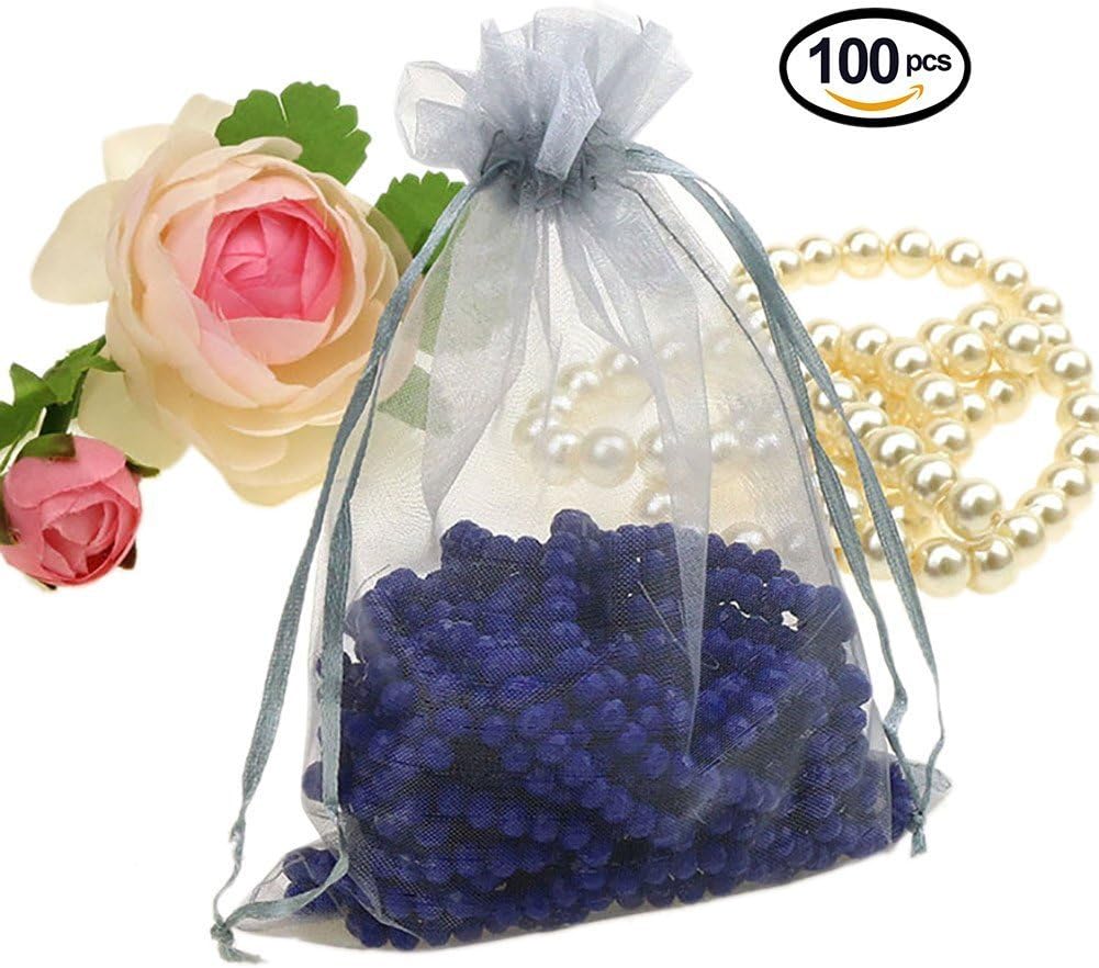 Cakulo Women's Plus Size Yoga Flare Capris Drawstring Organza Bags Store Rings Earrings Wedding Baby Shower Favors
