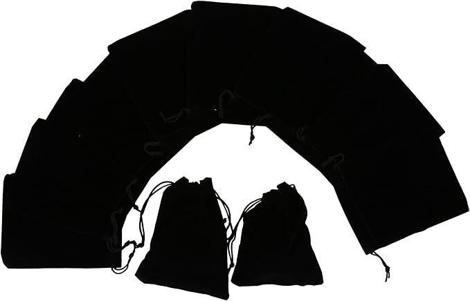 Cakulo Women's Plus Size Yoga Flare Capris Drawstring Organza Bags Store Rings Earrings Wedding Baby Shower Favors